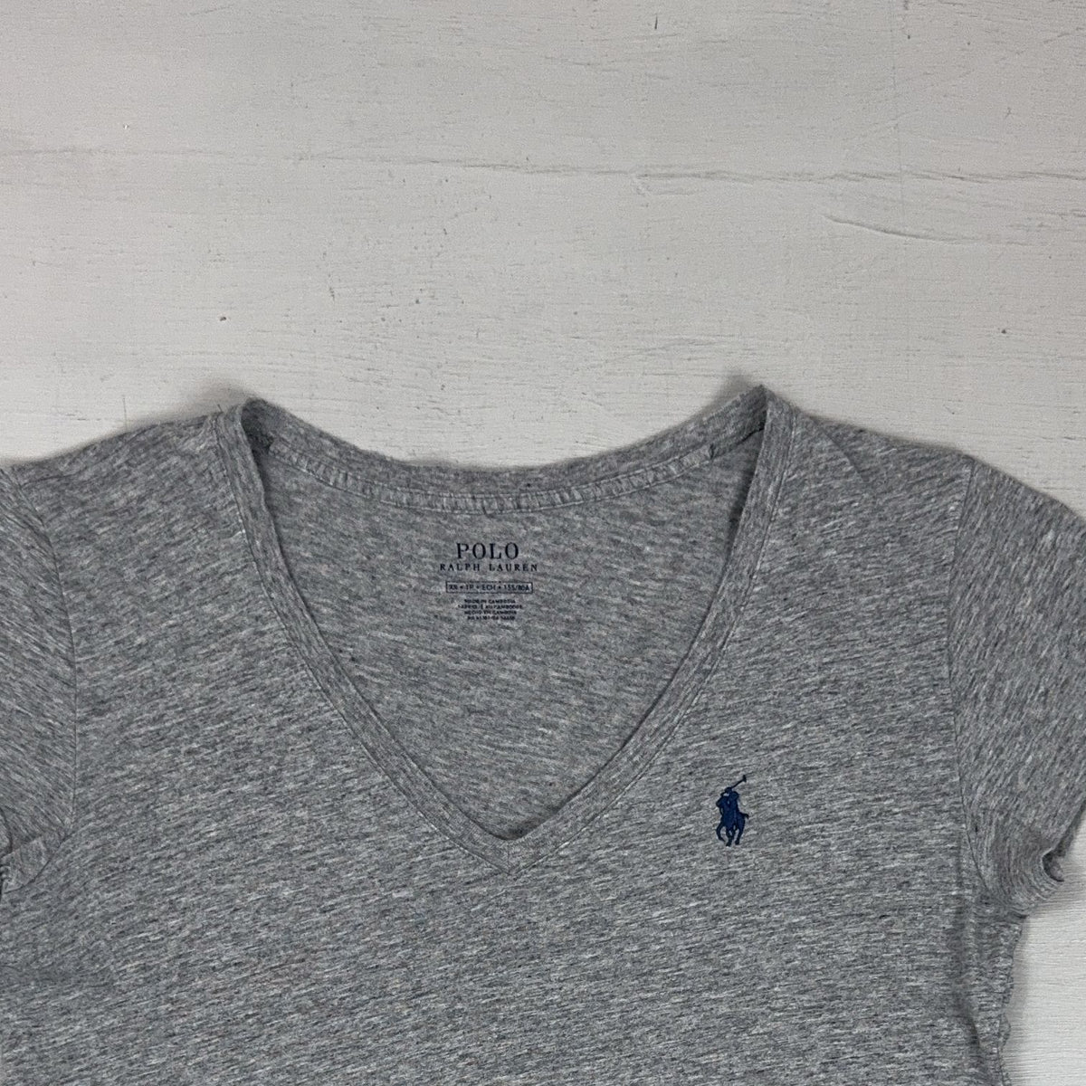 Vintage Polo Ralph Lauren Grey Top Womens (XS)