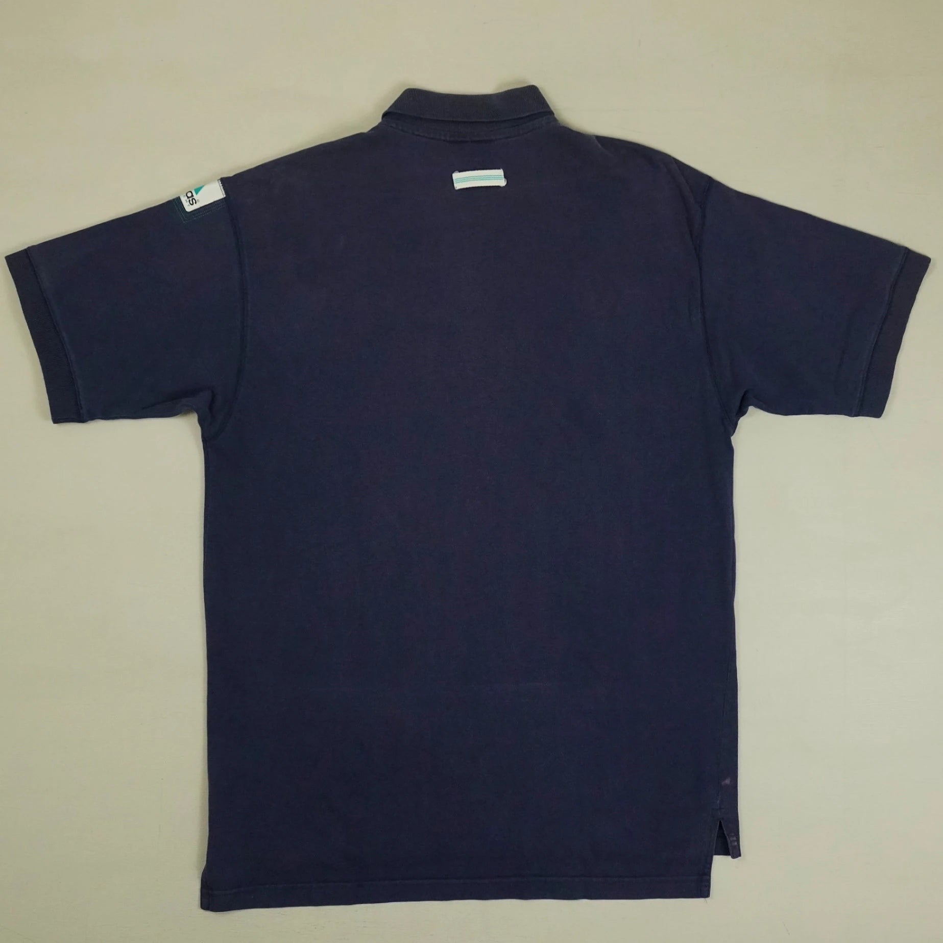 Vintage Adidas Blue Polo Shirt (M)