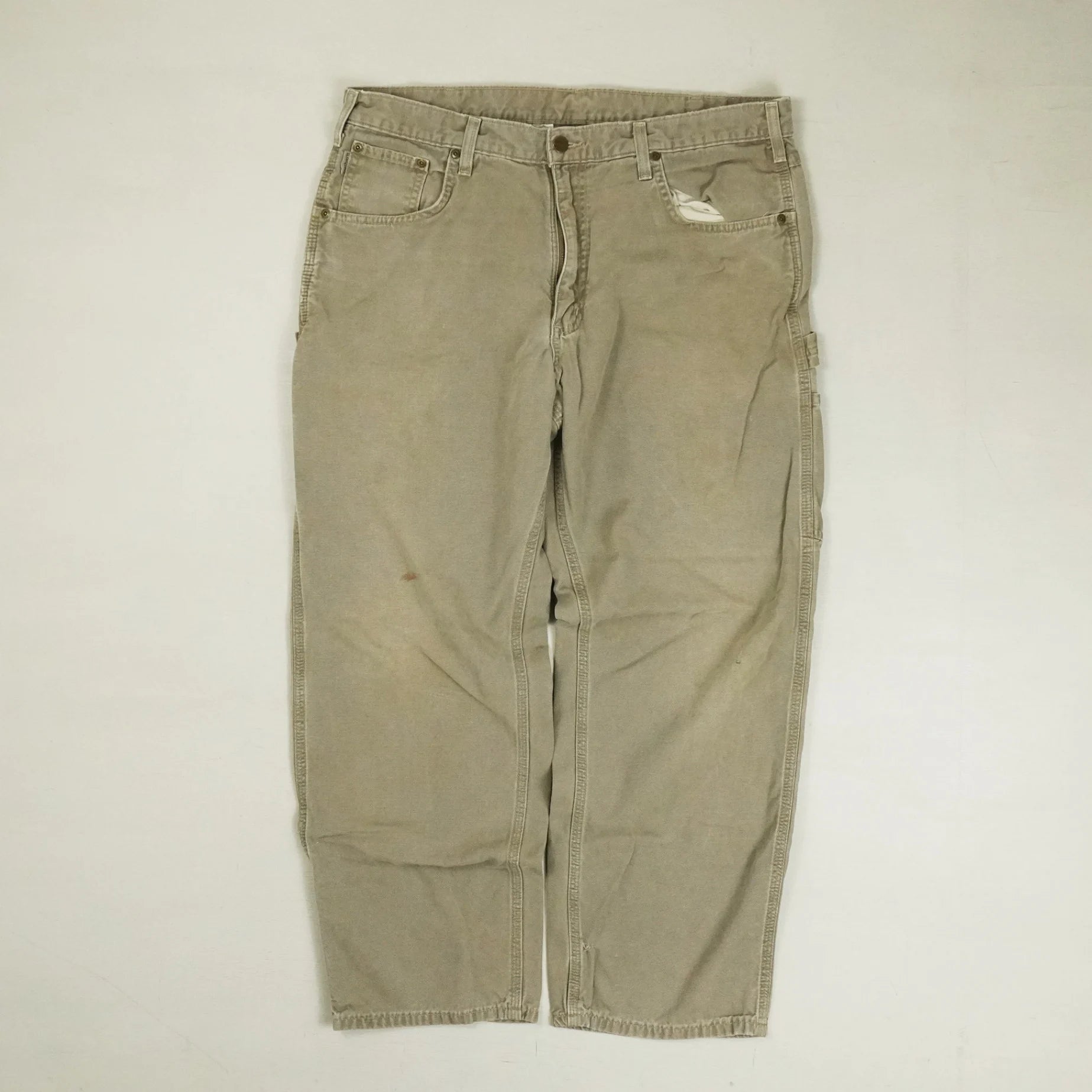 Vintage Beige Carhartt Trousers (36 X 30)