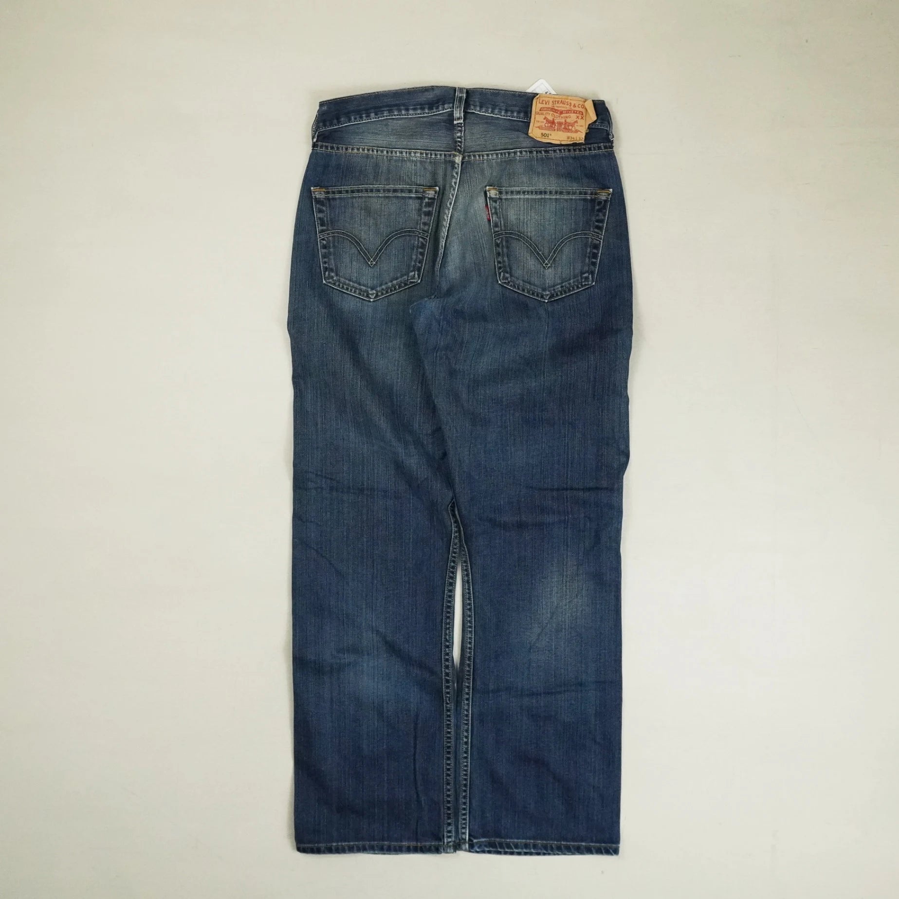 Vintage Levis 501's Blue Trousers (34 X 32)