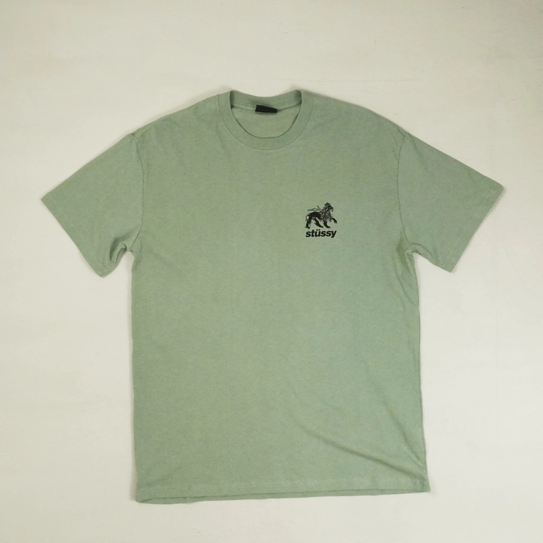 Stüssy Green Stüssy Lion Motif T-shirt