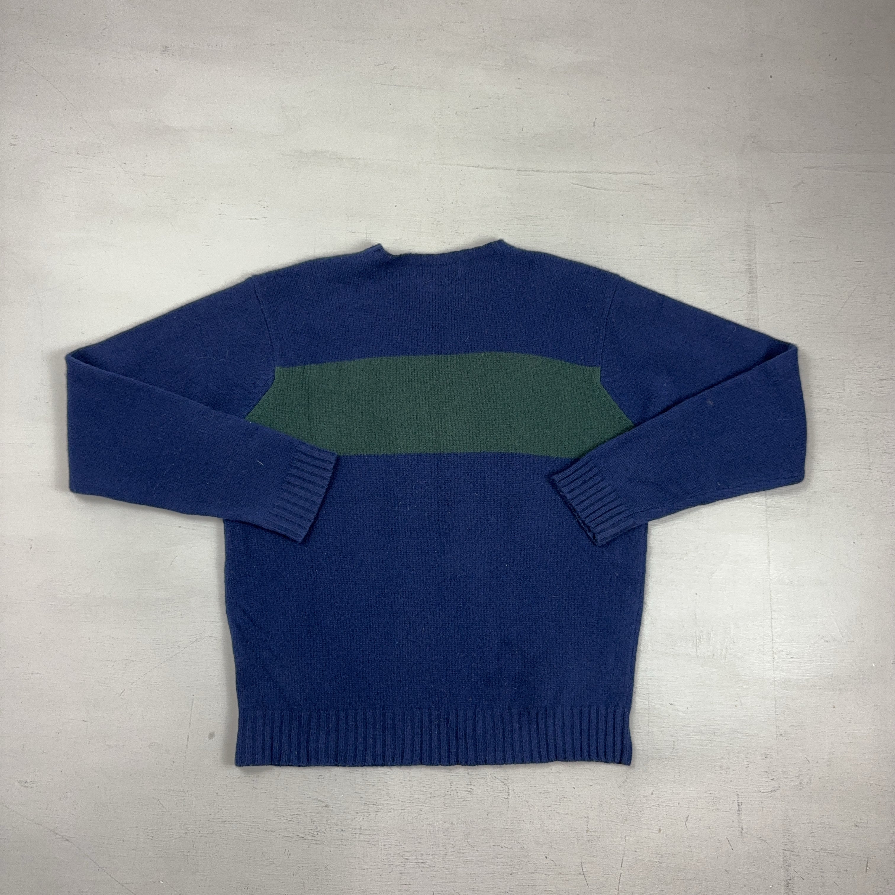 Vintage Polo By Ralph Lauren Blue Knit Jumper (XL)