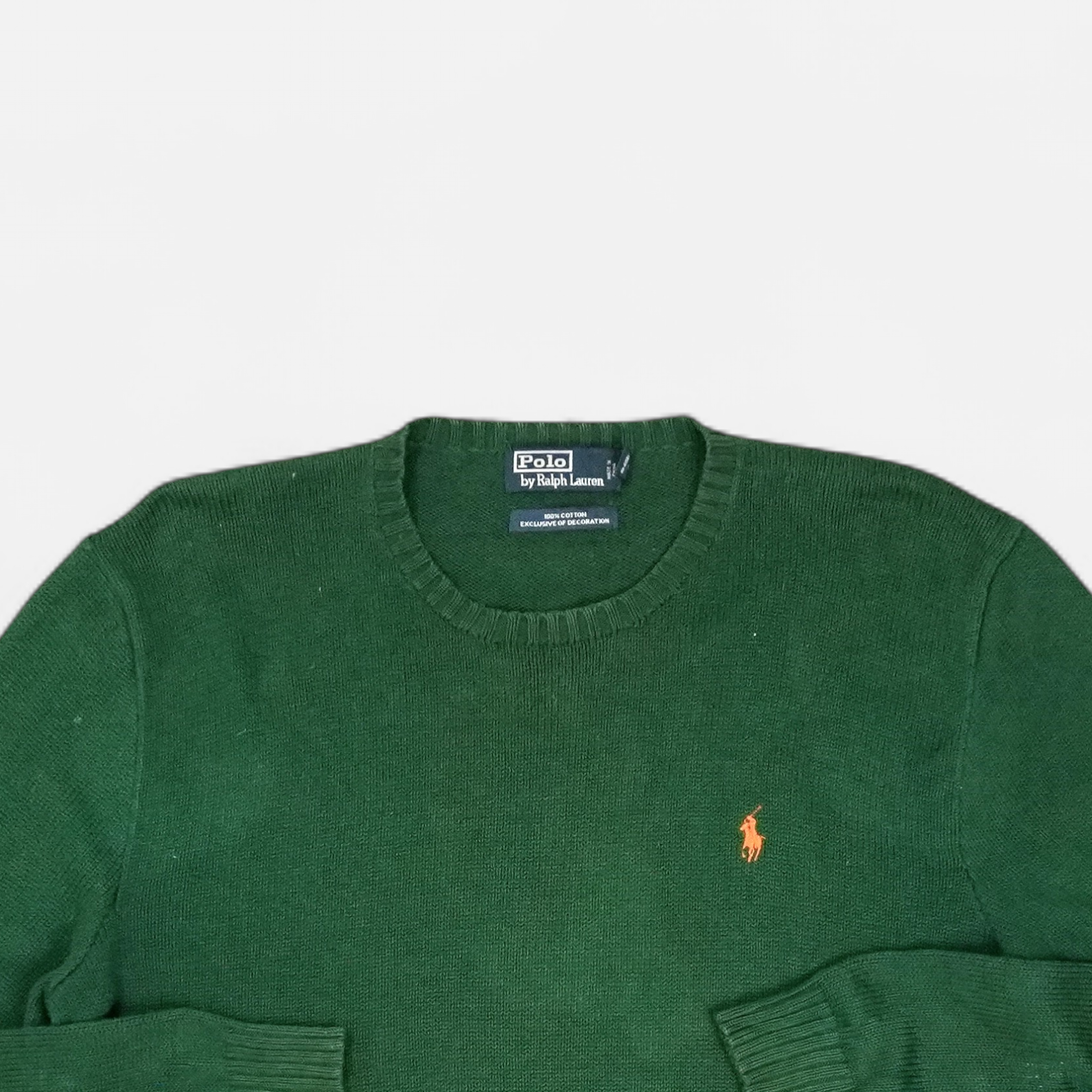 Vintage Polo Ralph Lauren Green Knit Jumper (M)