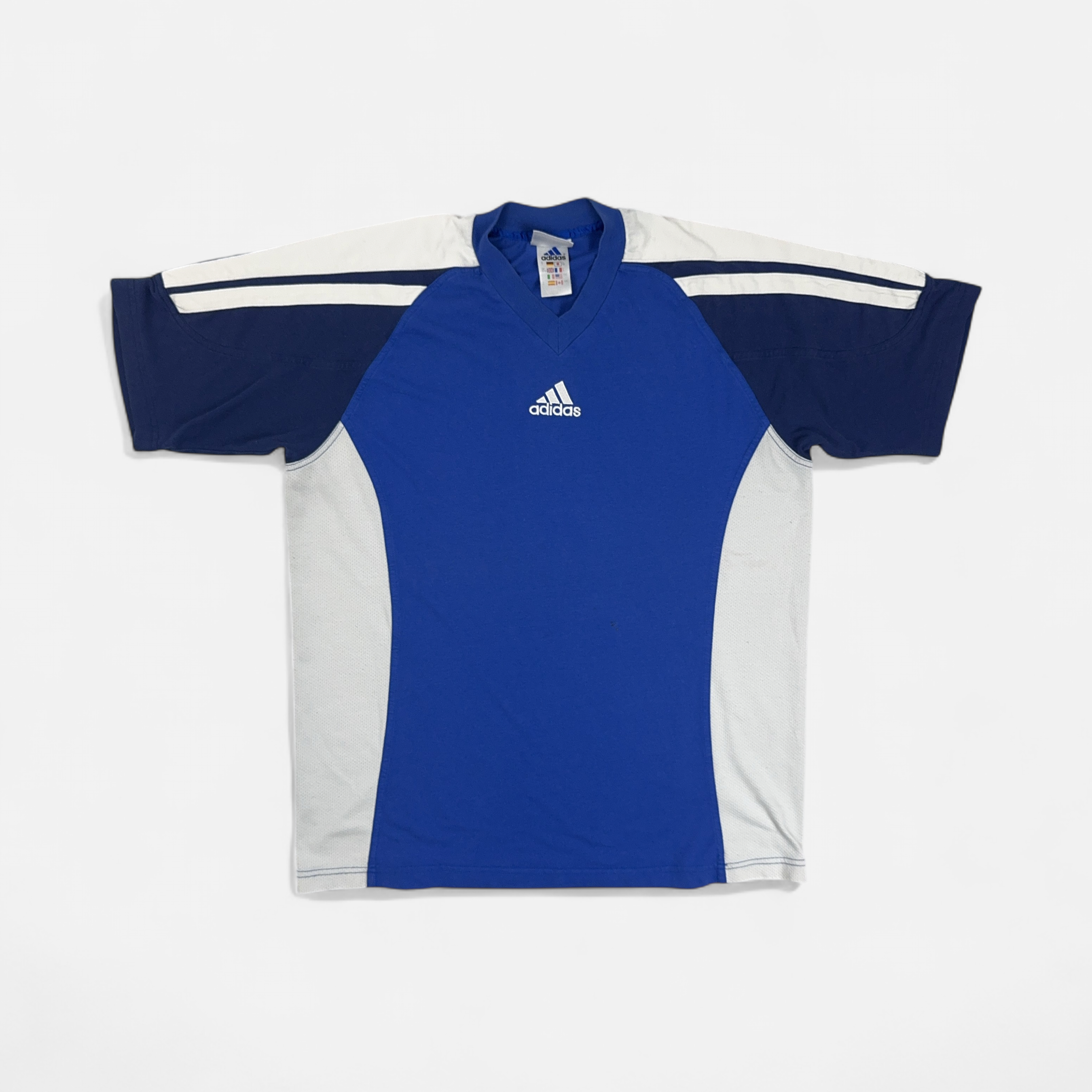 Vintage Adidas Blue Football Shirt (M)