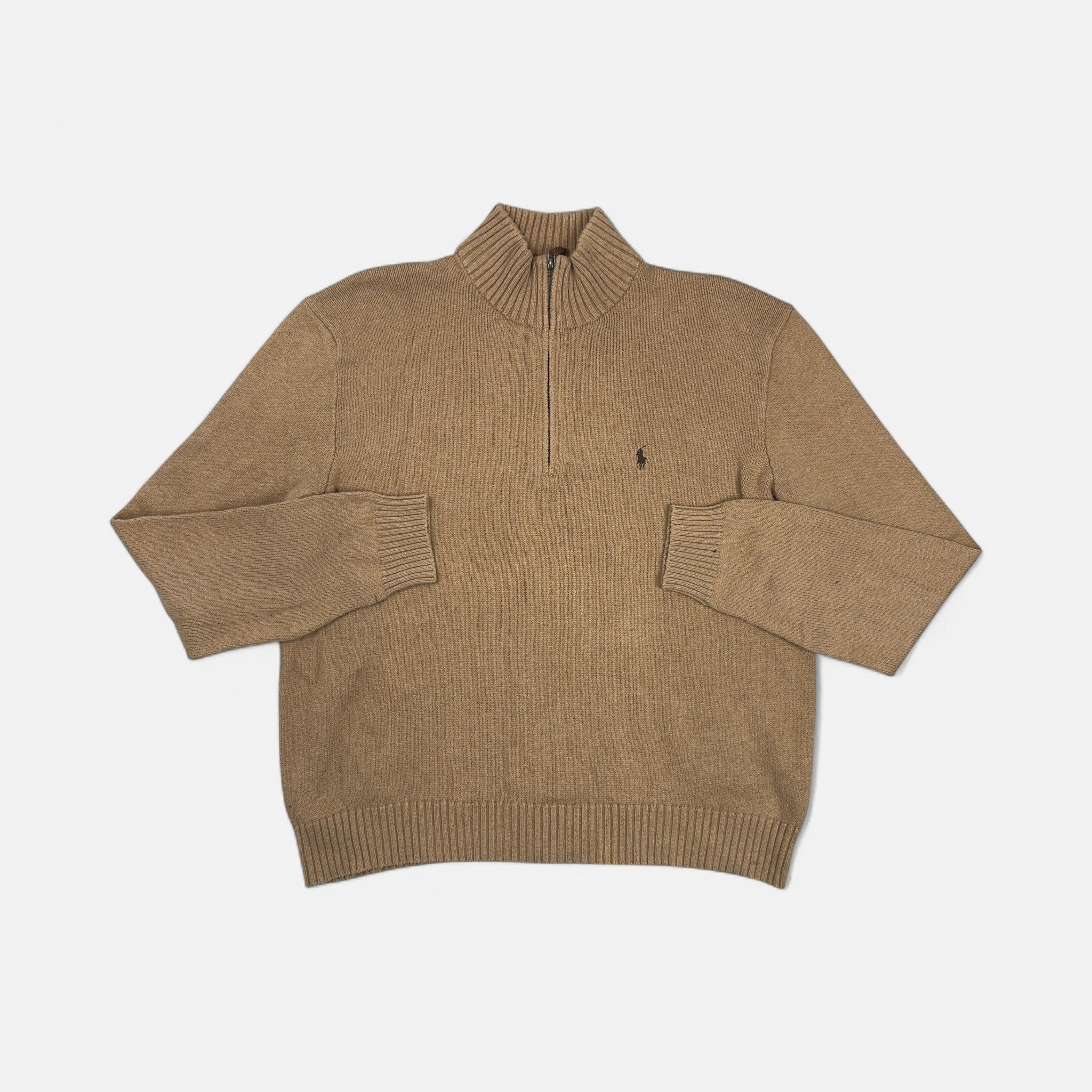 Vintage Polo By Ralph Lauren Brown 1/4 Zip (XL)