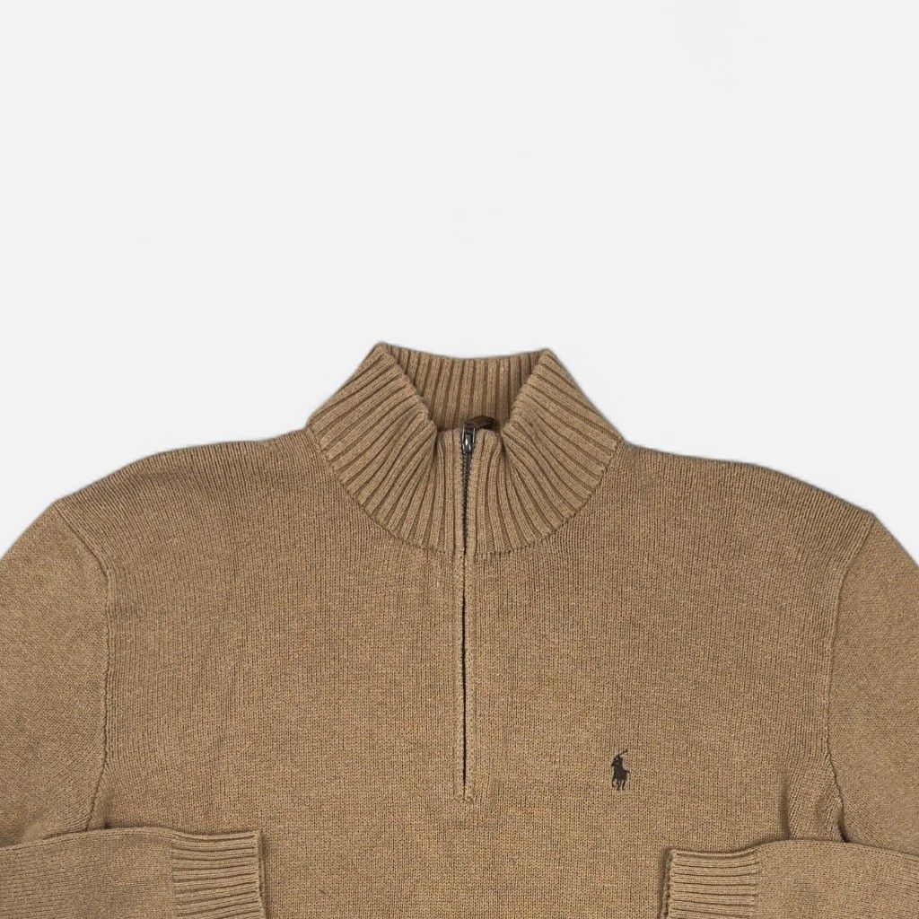 Vintage Polo By Ralph Lauren Brown 1/4 Zip (XL)