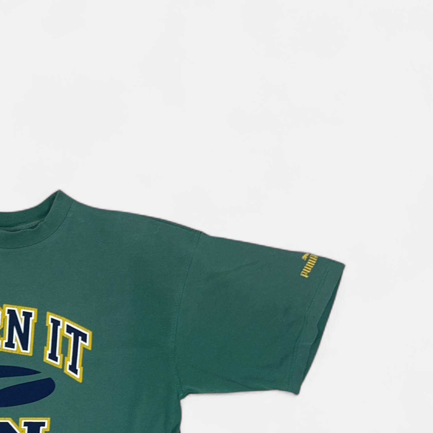 Vintage Puma Green T-shirt (L) detail