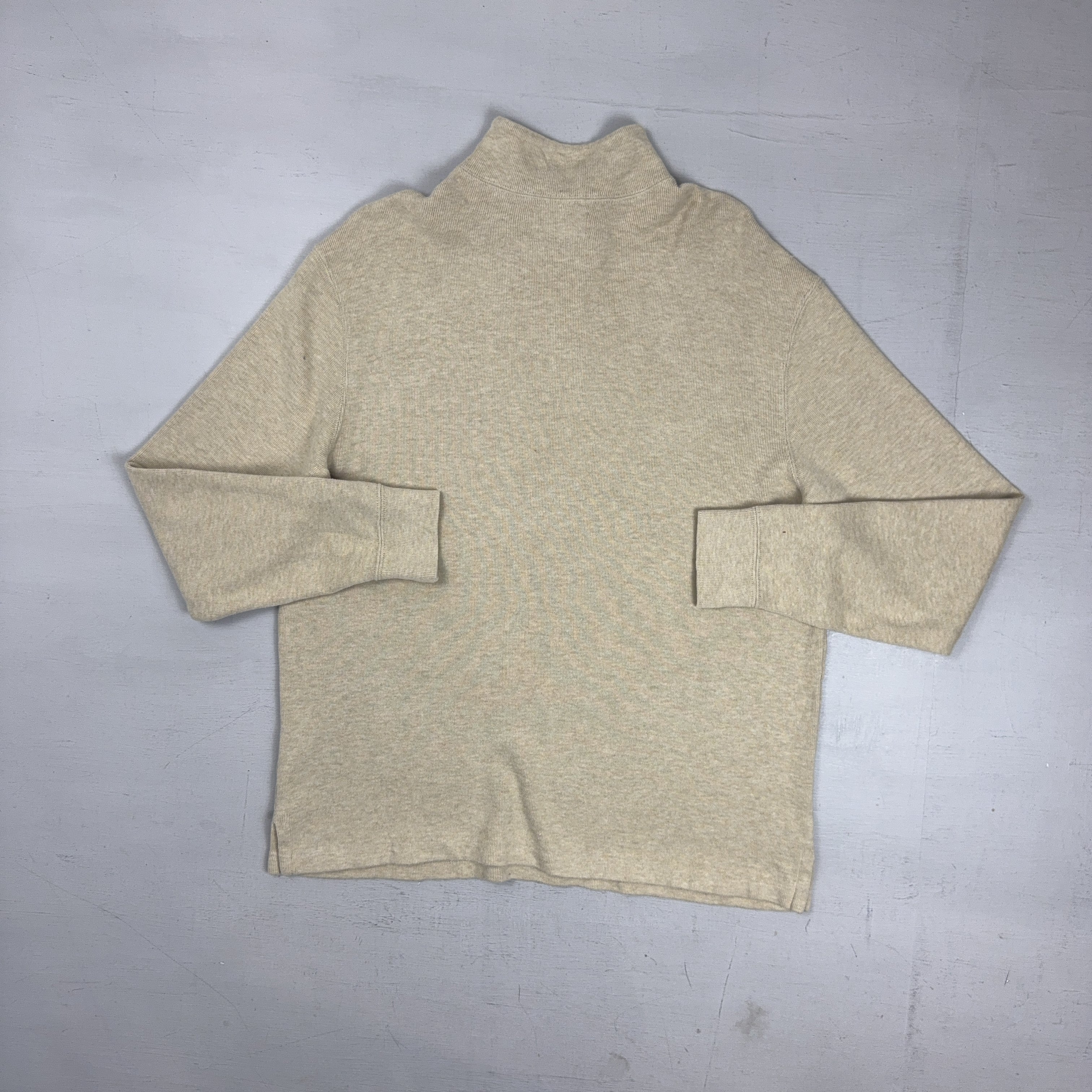 Vintage Polo Ralph Lauren Beige 1/4 Zip (L)