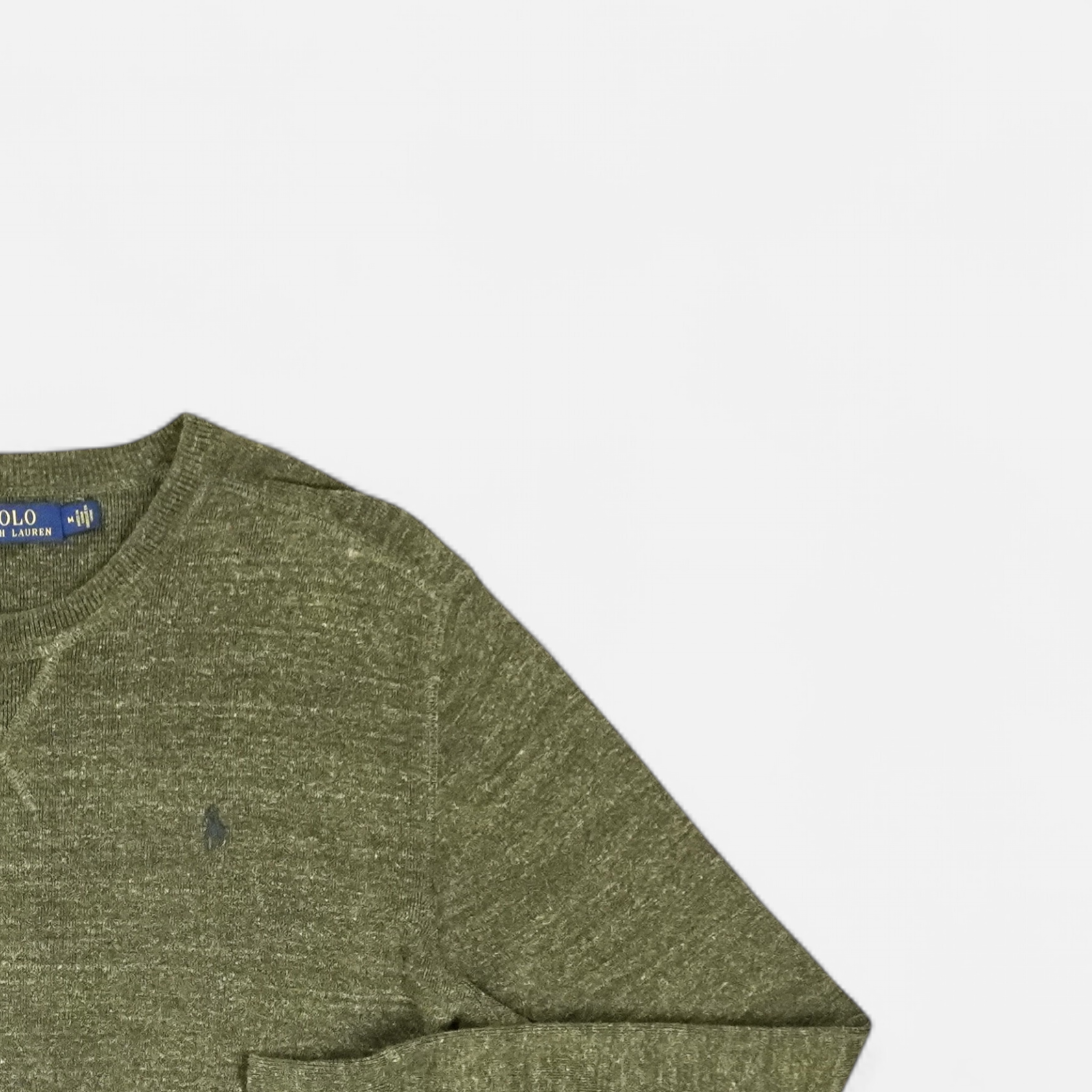 Vintage Polo Ralph Lauren Green Knit Jumper (M)