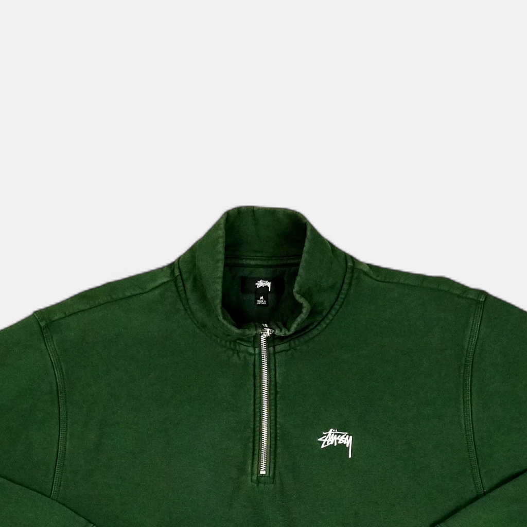 Vintage Stüssy Green 1/4 Zip (M)