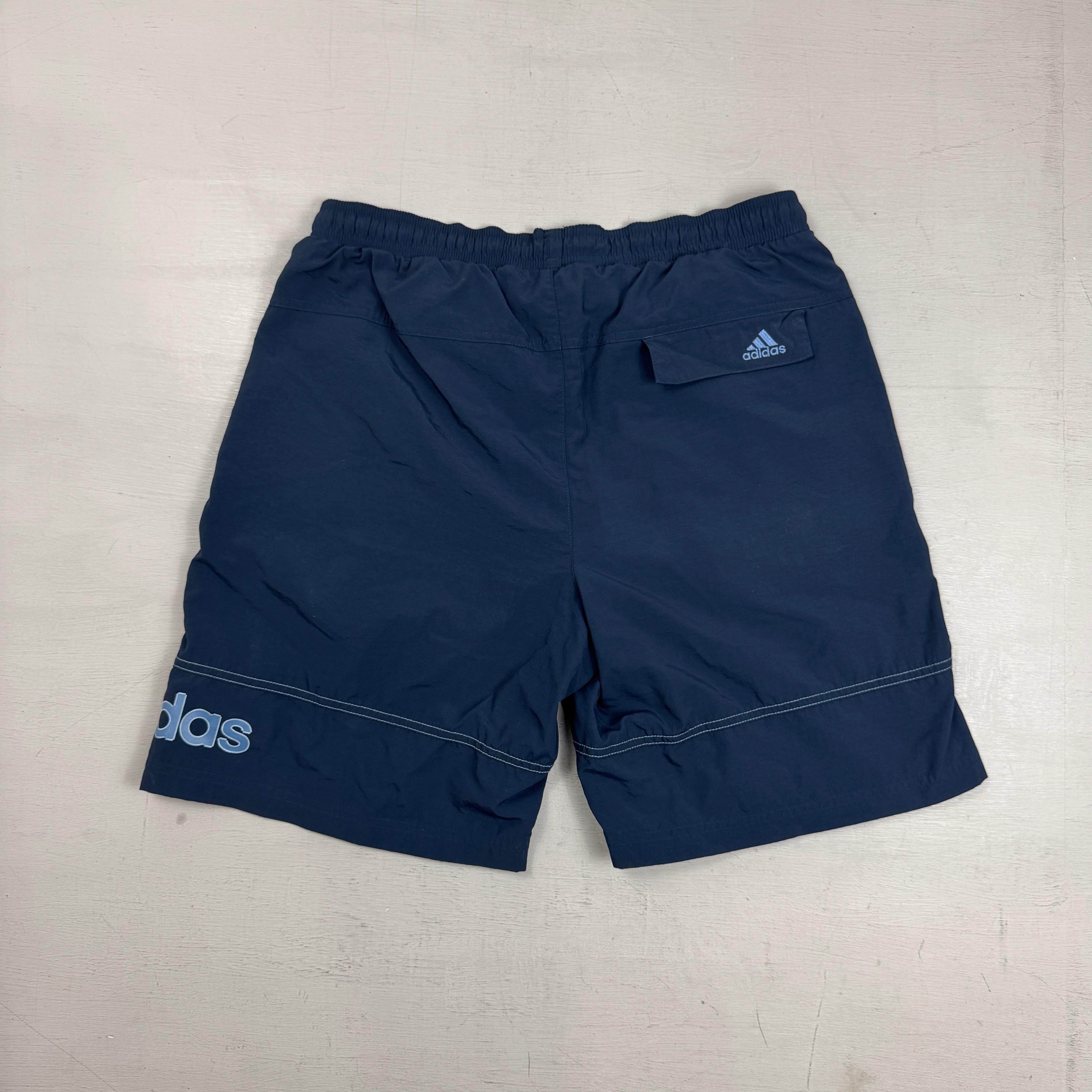 Vintage Adidas Blue Shorts (M)