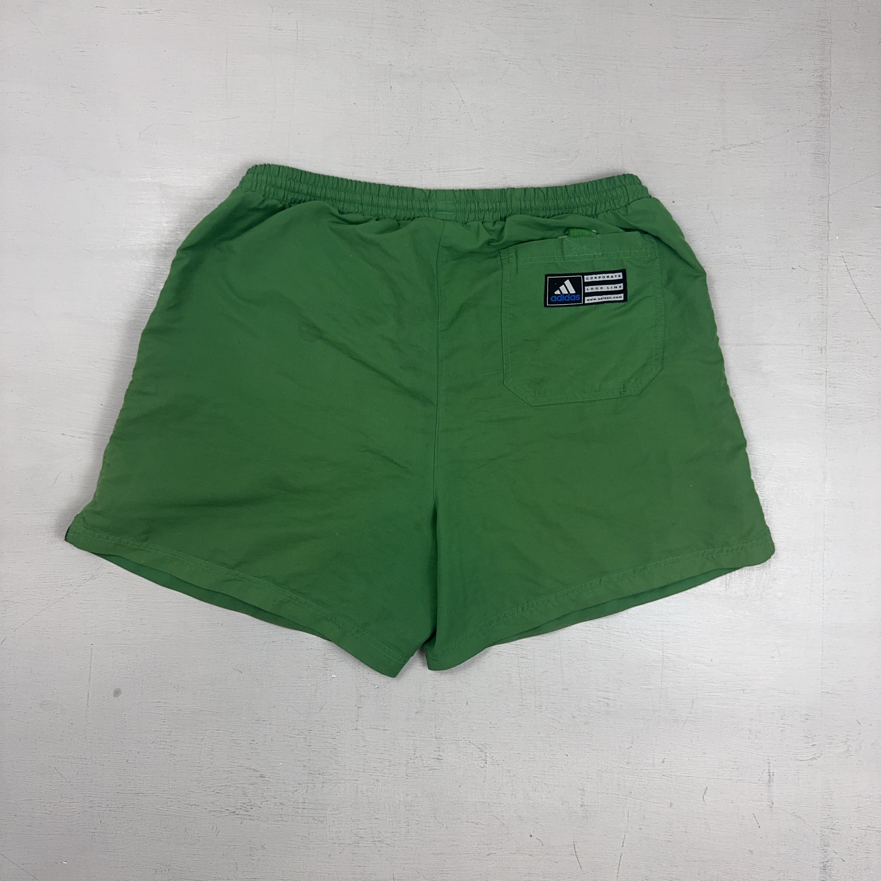 Vintage Adidas Green Shorts (L)