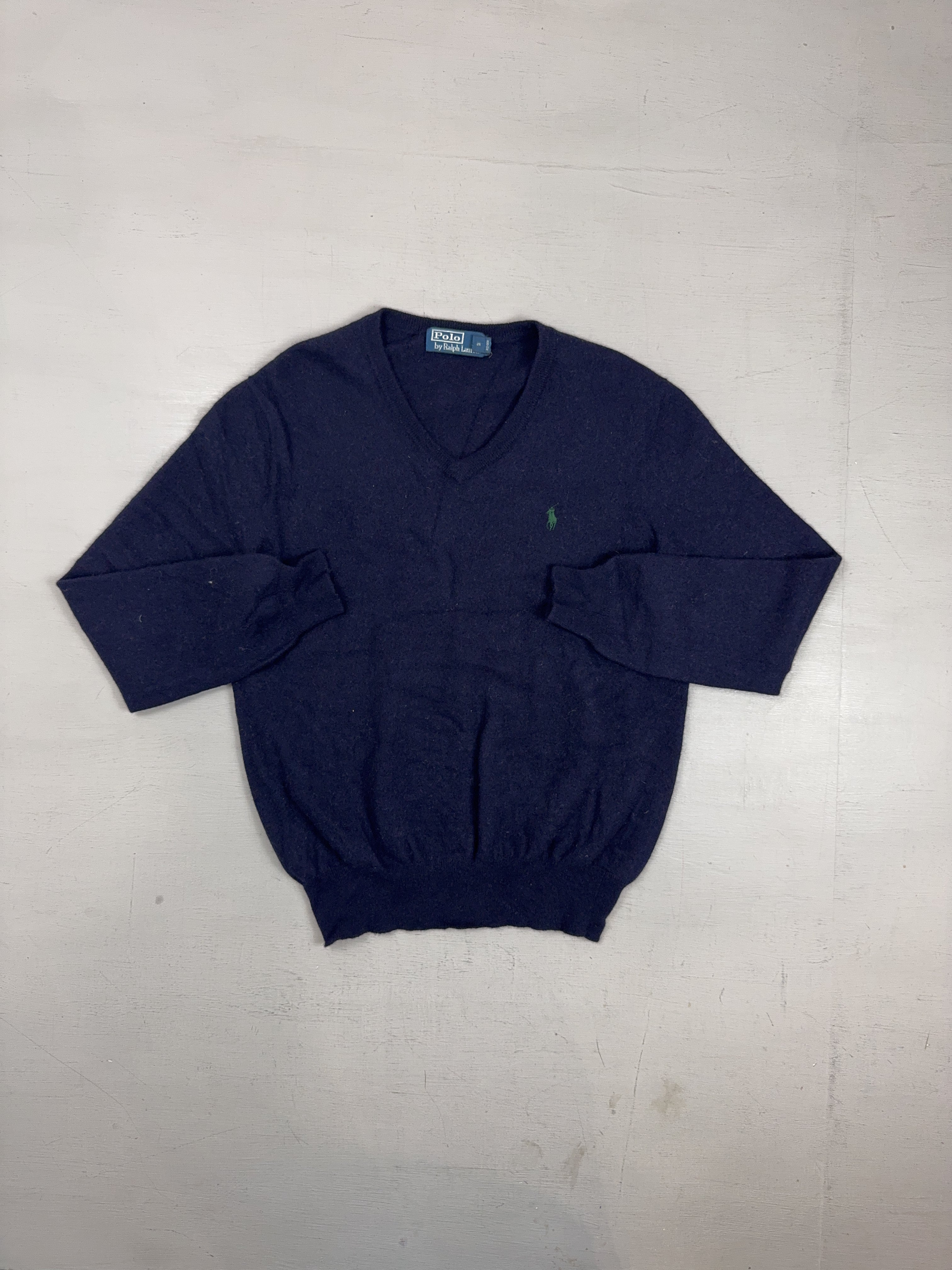Vintage Polo Ralph Lauren Blue Knit Jumper (S)