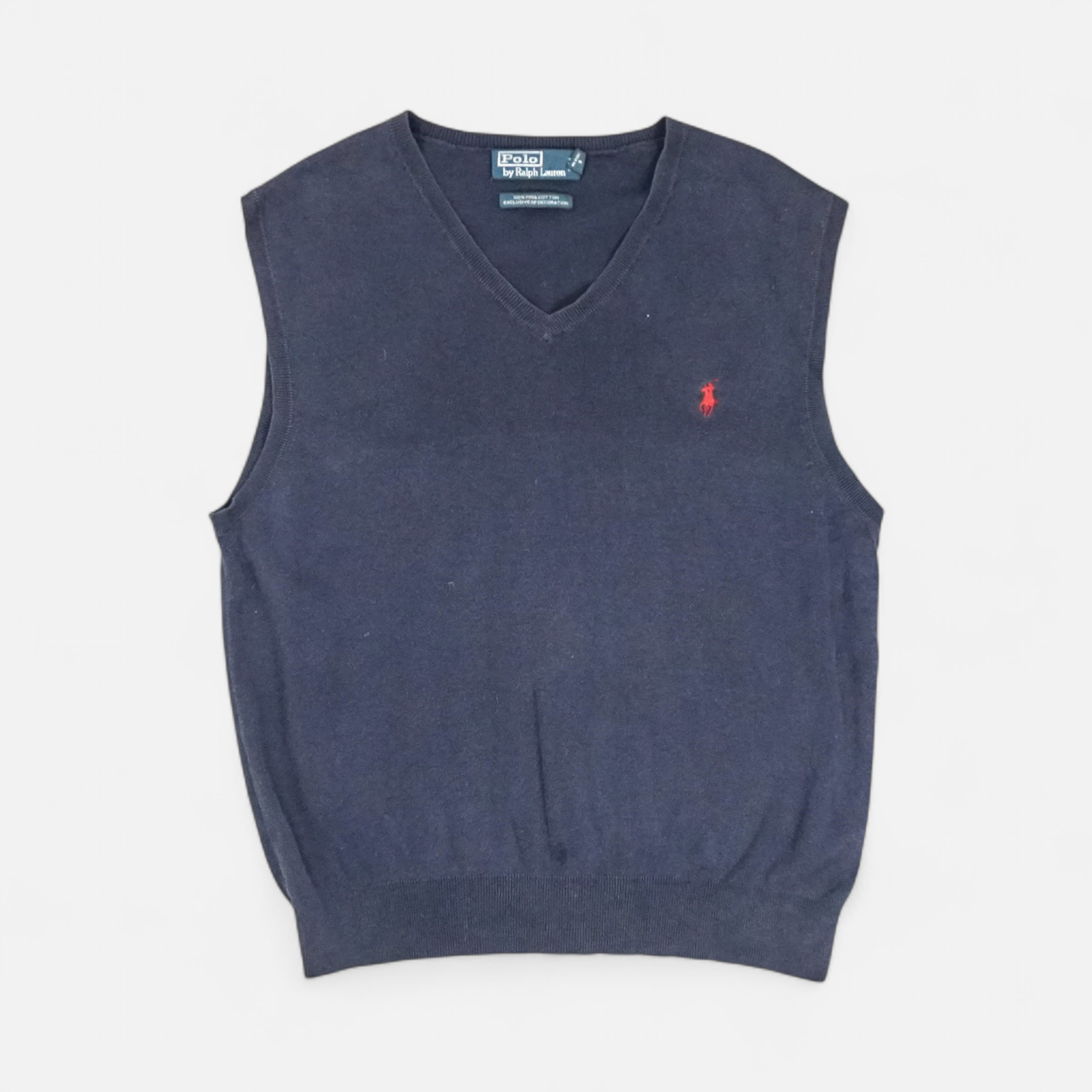 Vintage Polo By Ralph Lauren Blue Knit Jumper (L)