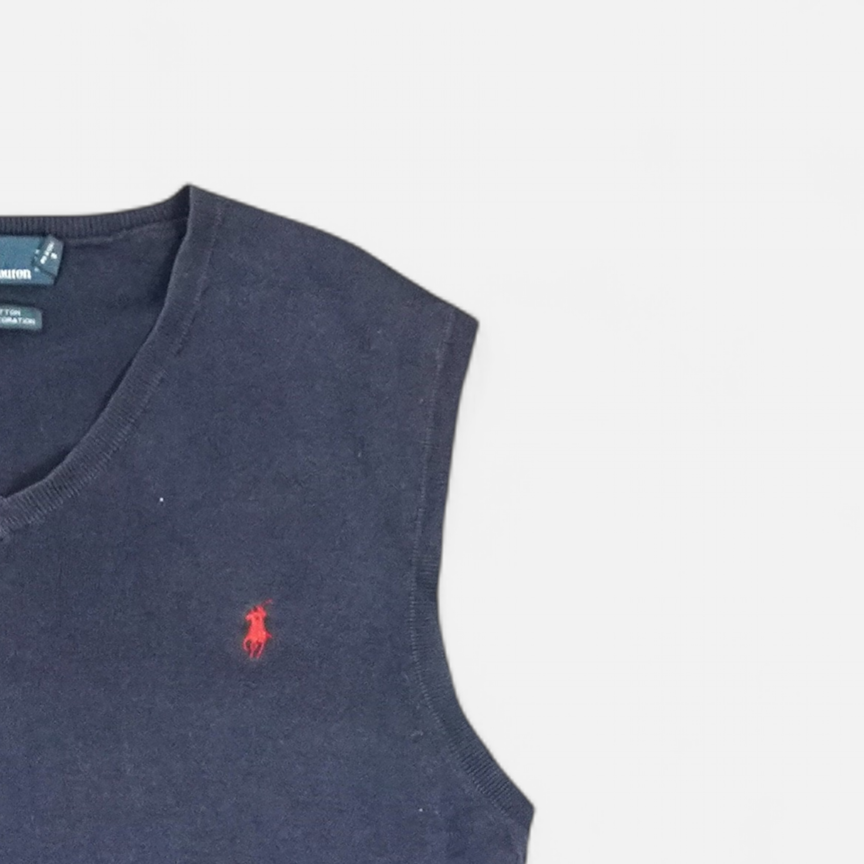 Vintage Polo By Ralph Lauren Blue Knit Jumper (L)