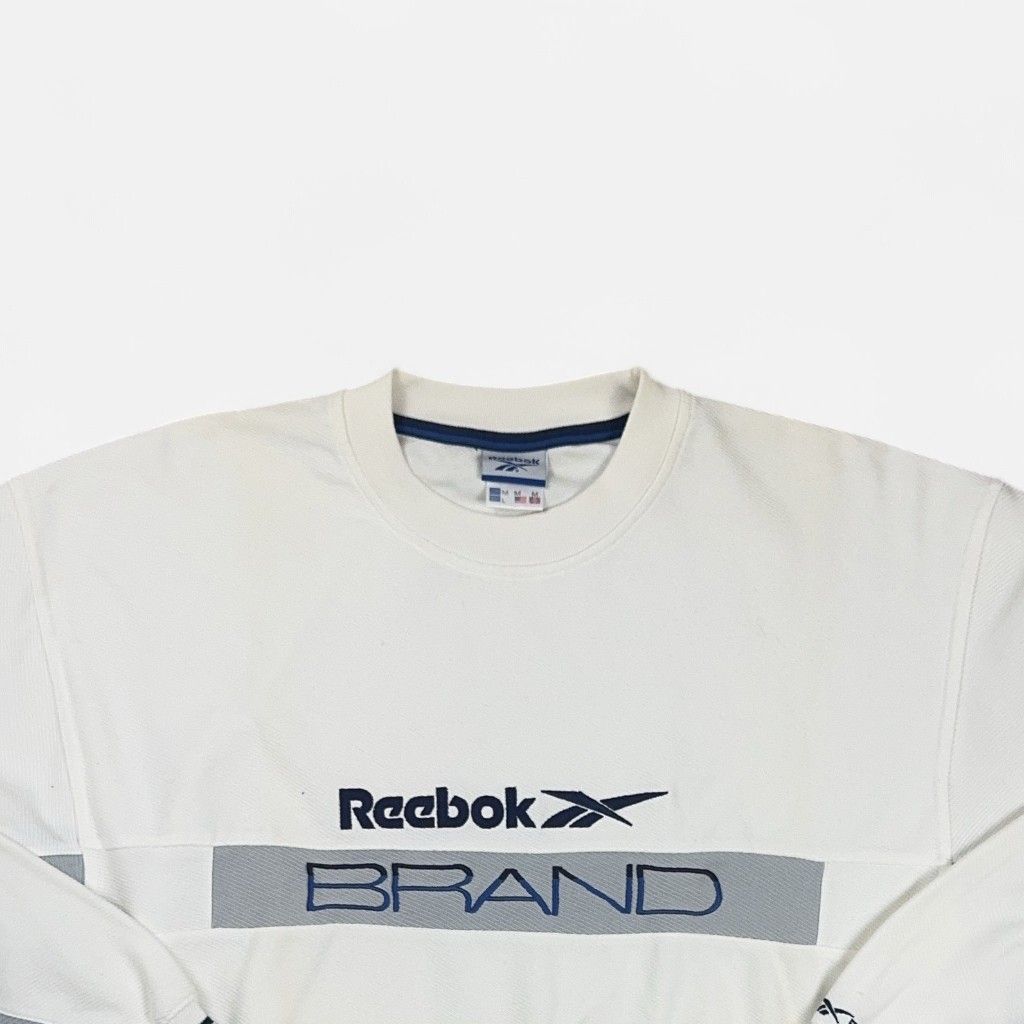 Vintage Reebok White Sweatshirt (M)