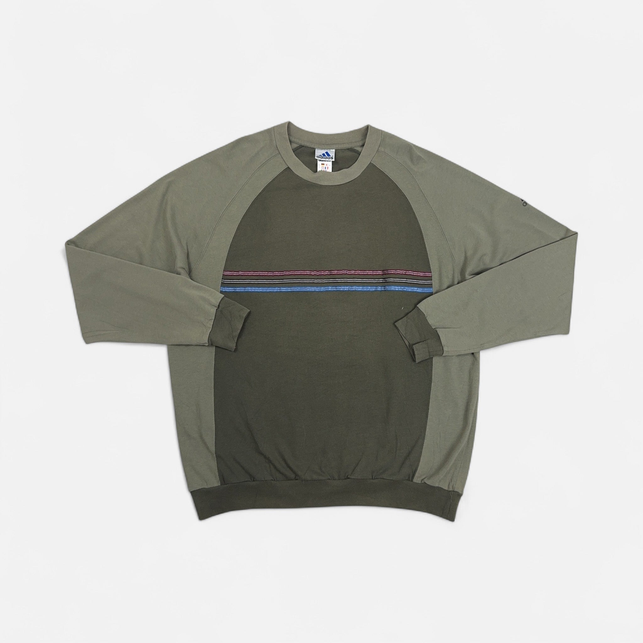 Vintage Adidas Green Sweatshirt (XL)