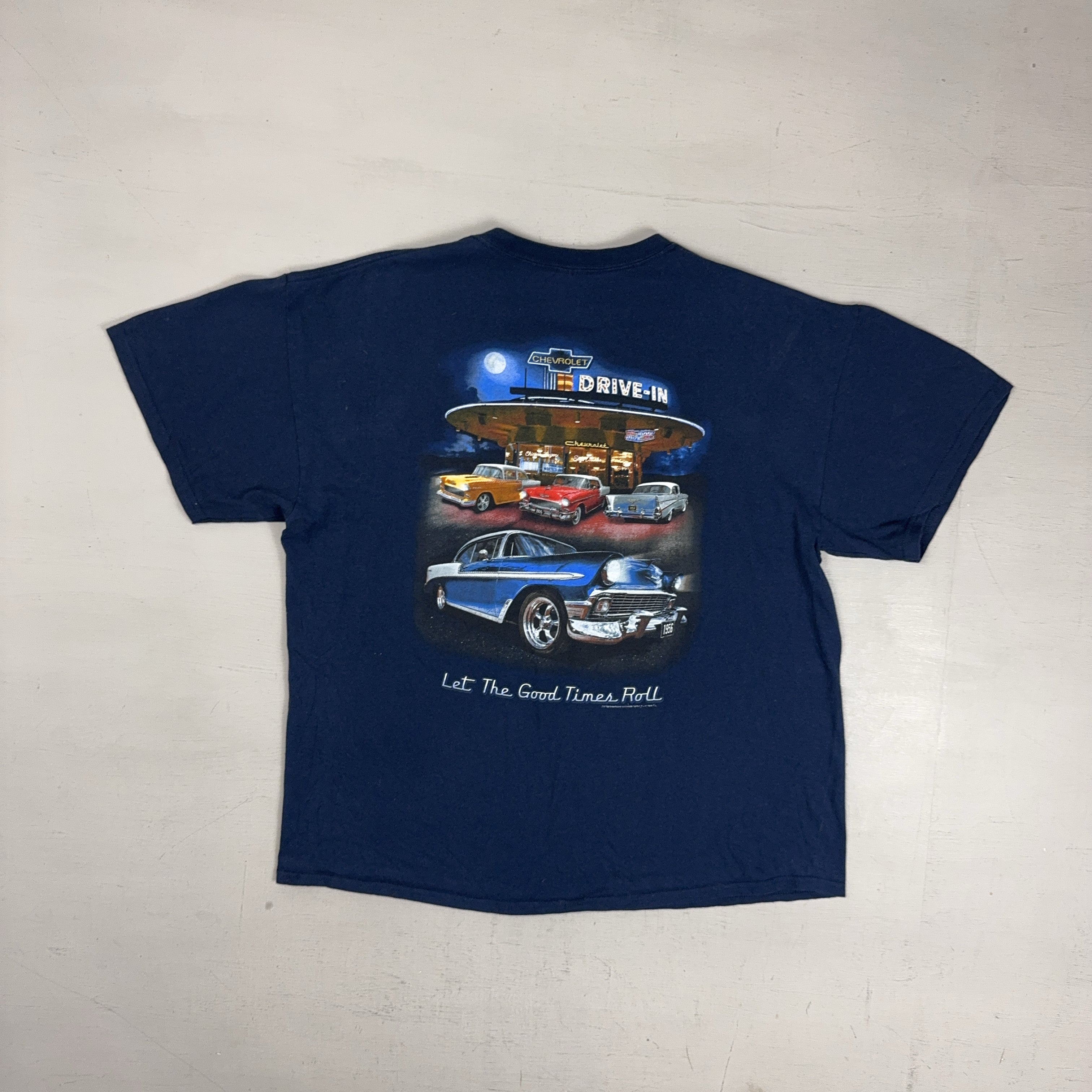 Vintage Gildan Navy Chevrolet T-shirt (XL)
