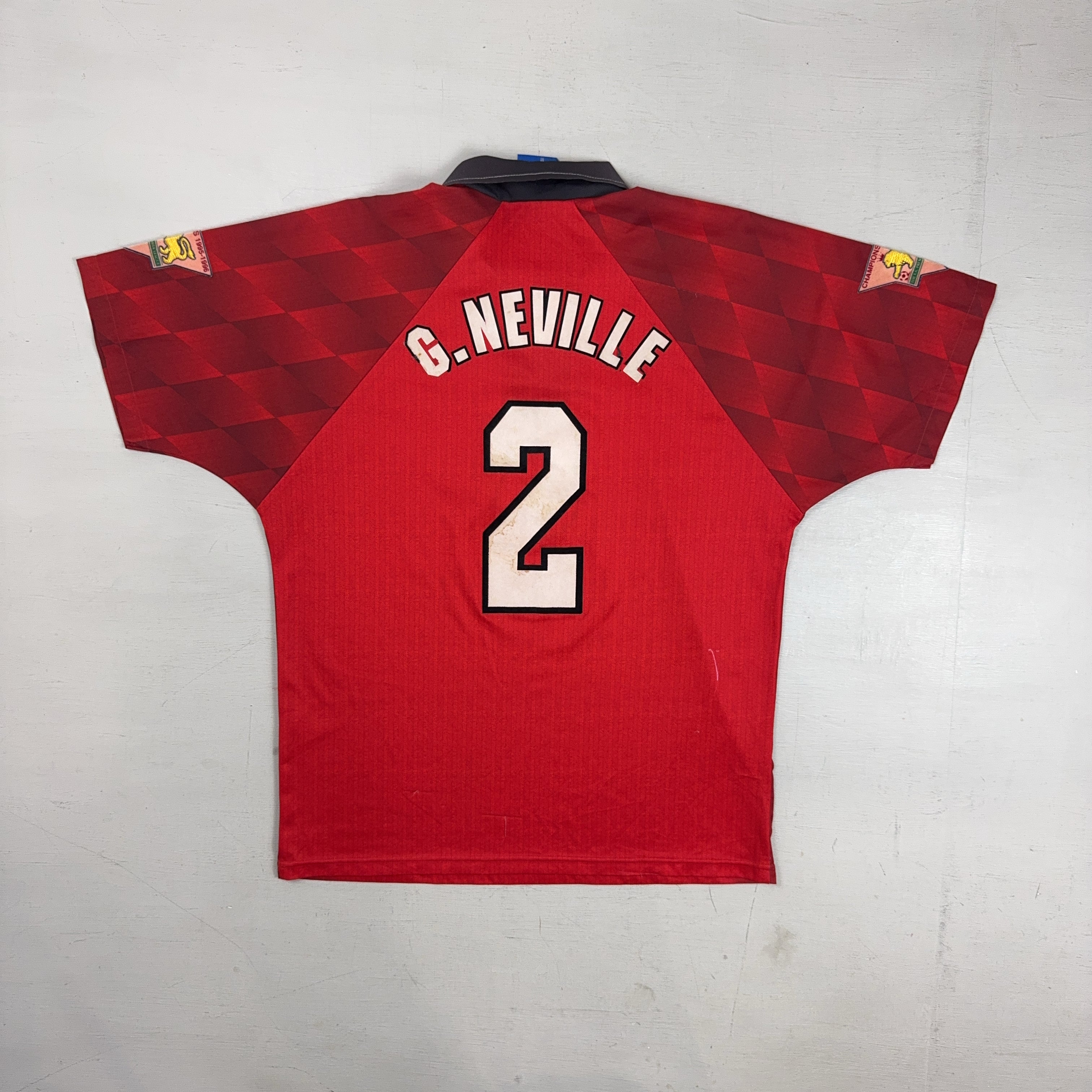 Manchester United G. Neville 1994/1996 Umbro Home Jersey (M)