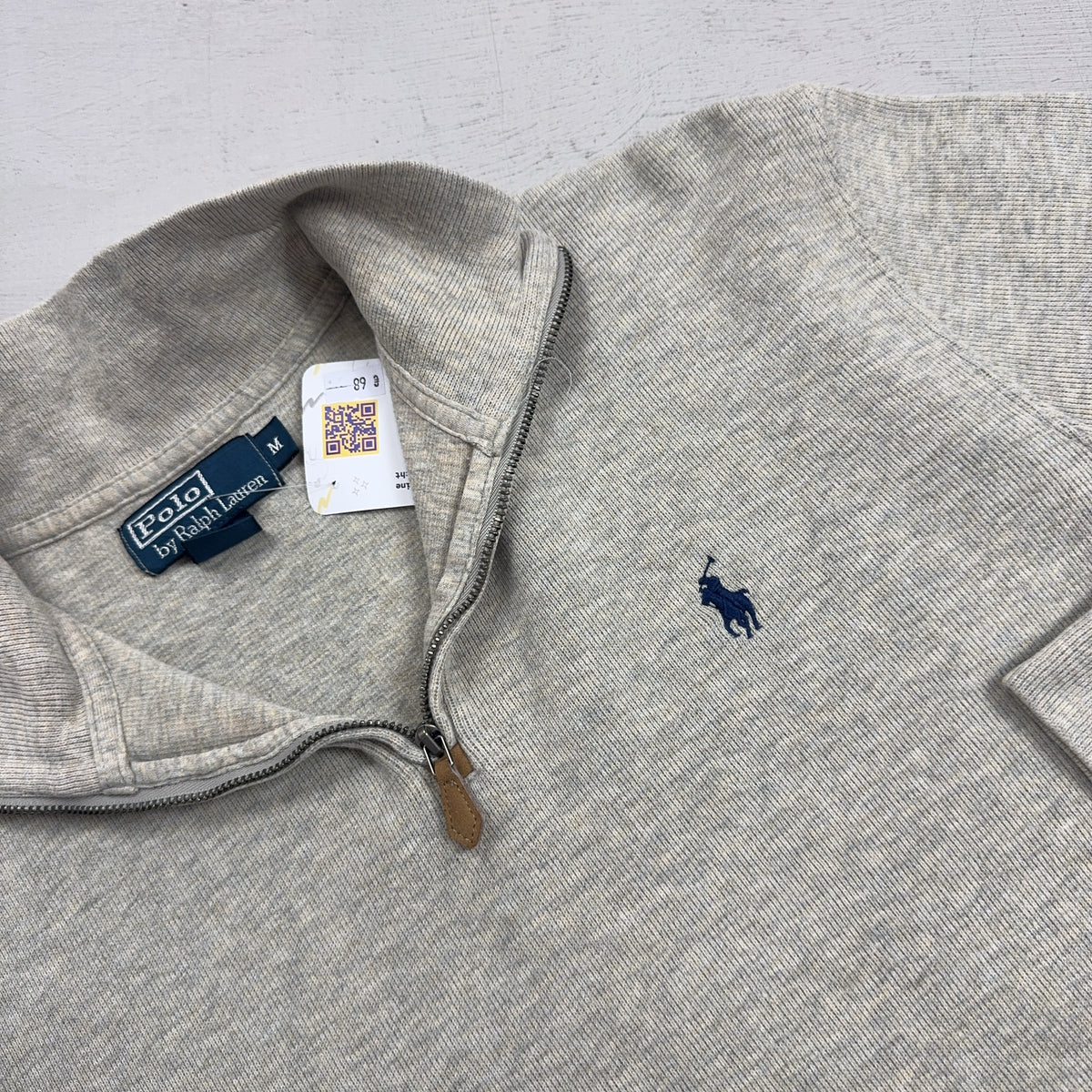 Vintage Polo Ralph Lauren Grey 1/4 Zip (M)