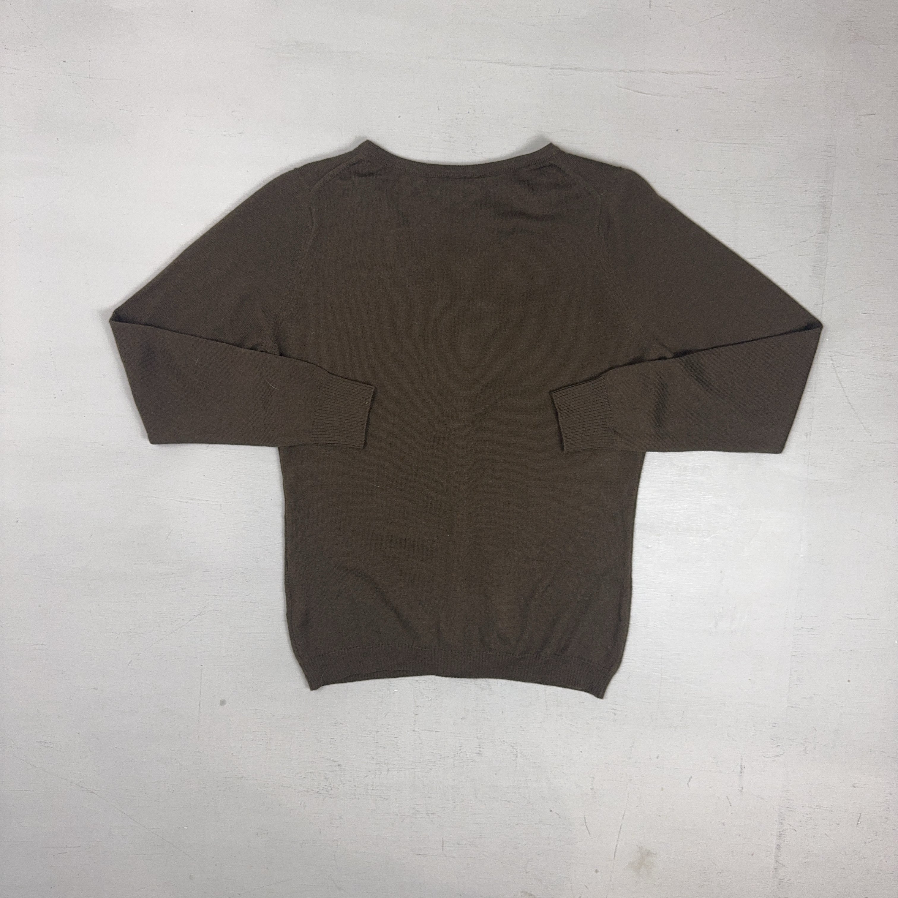 Vintage Lacoste Brown Knit Jumper