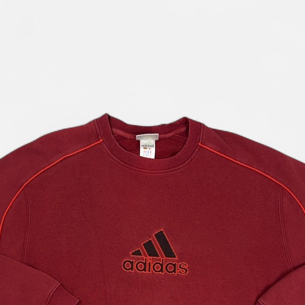 Vintage Adidas Red Sweatshirt (L)