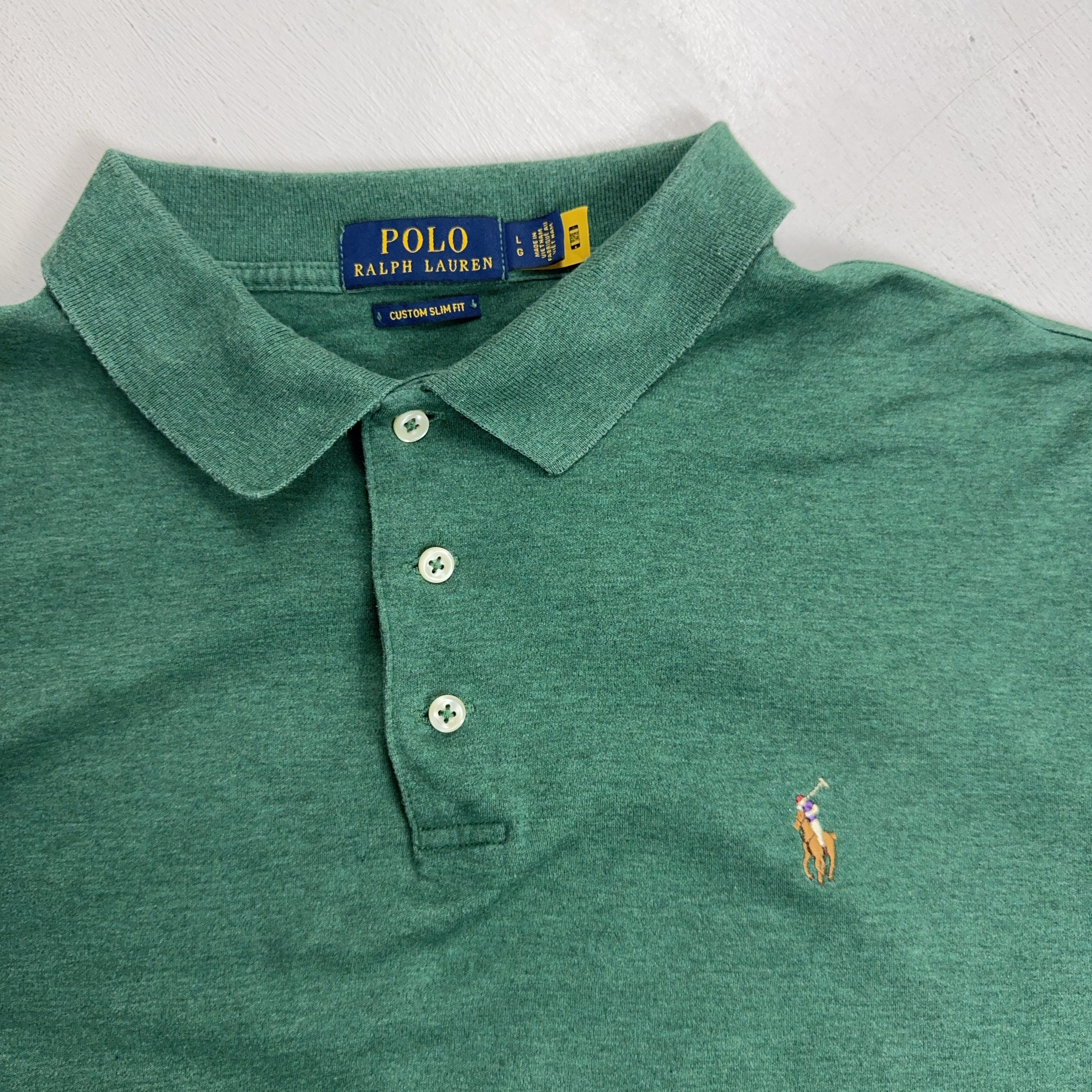 Vintage Polo Ralph Lauren Green Shirt (L)