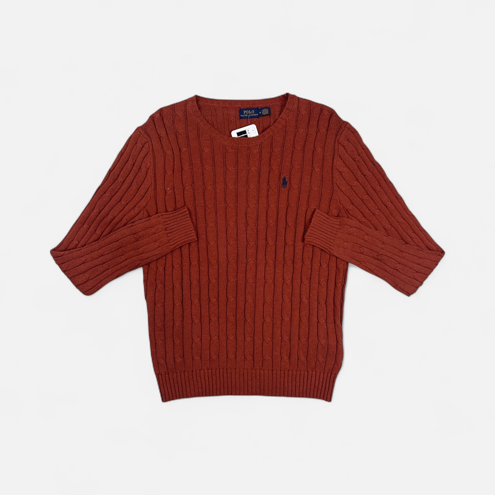 Vintage Polo Ralph Lauren Brown Knit Jumper (M)