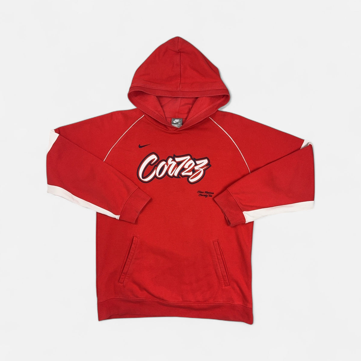 Vintage Nike Cortez Red Hoodie (XL)
