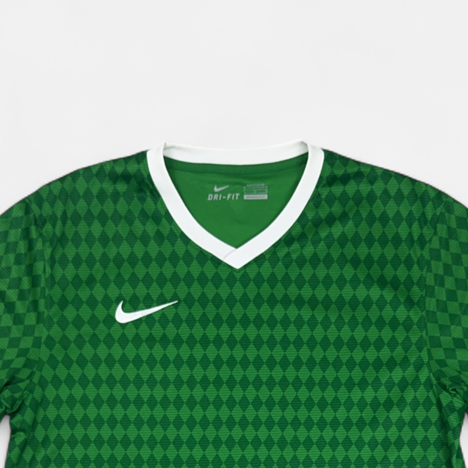 Vintage Nike Green Football Shirt (L) detail