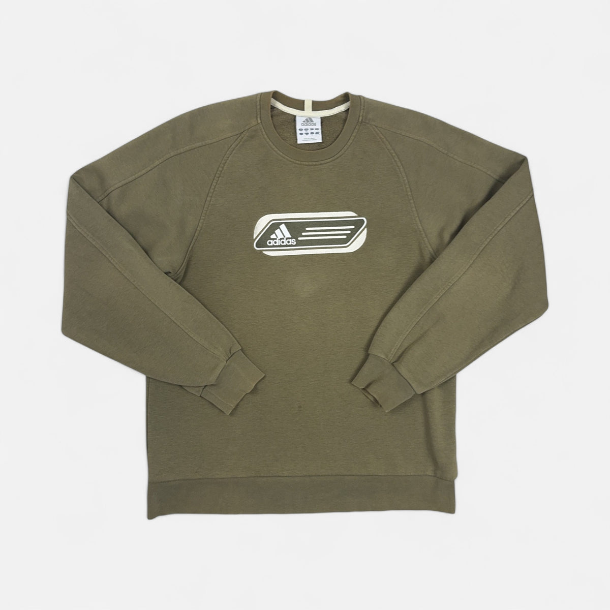 Vintage Adidas Green Sweatshirt (S)