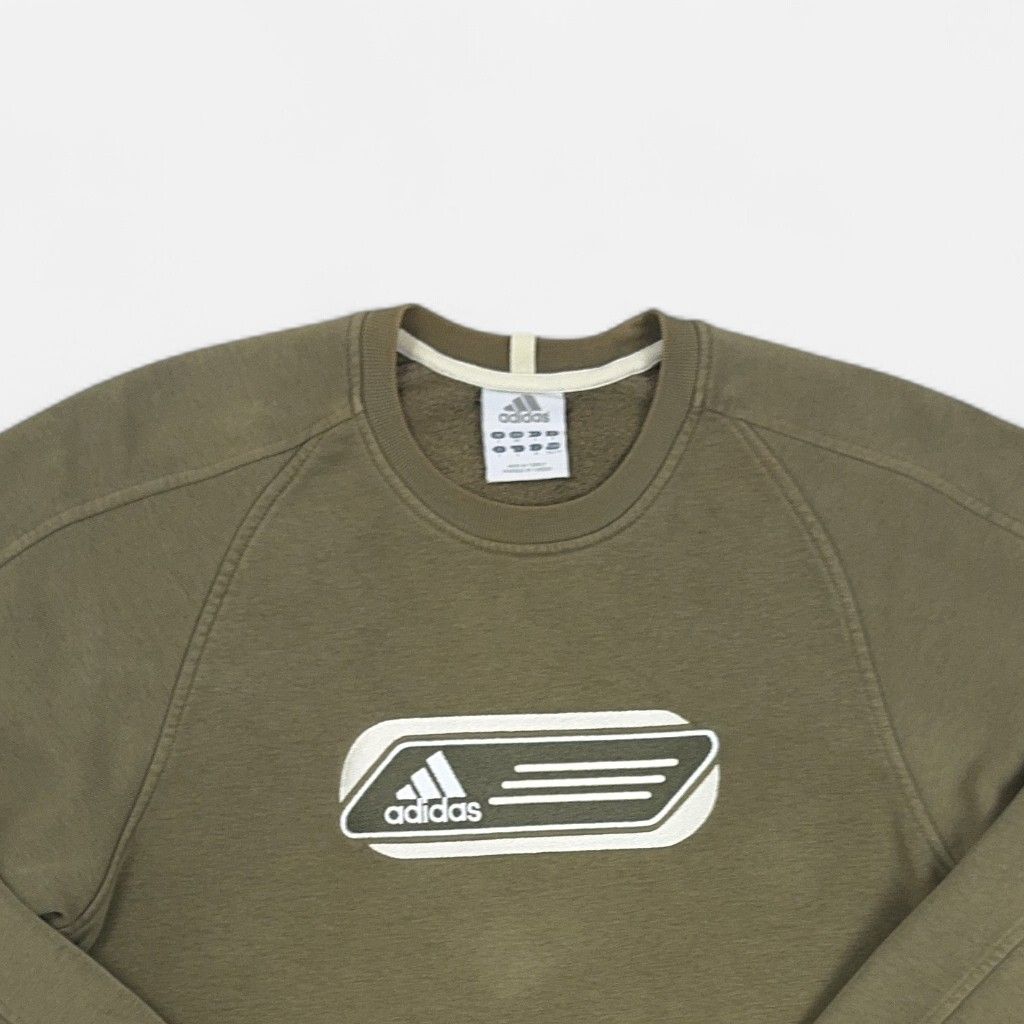 Vintage Adidas Green Sweatshirt (S)