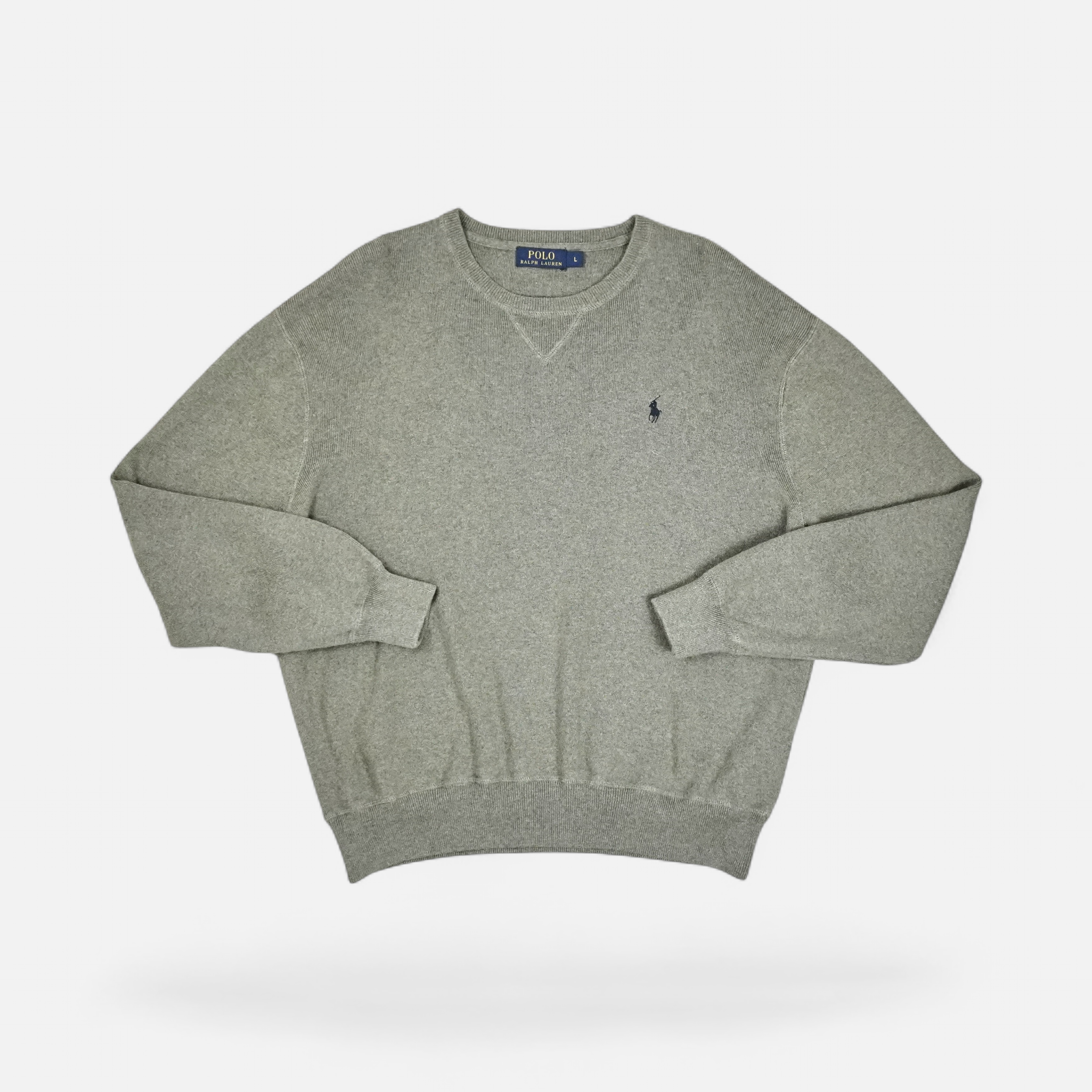 Vintage Polo Ralph Lauren Grey Sweatshirt (L)