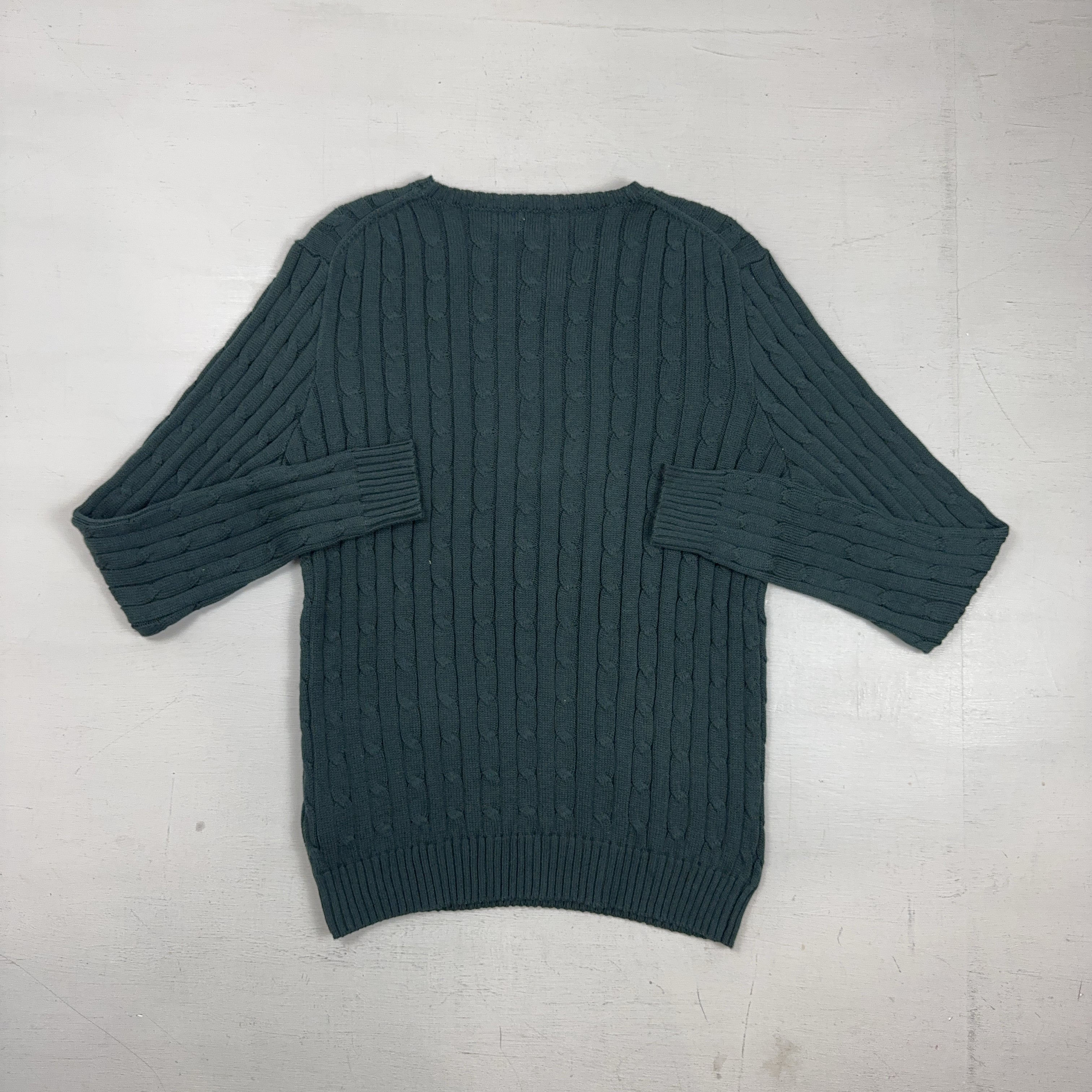 Vintage Polo Ralph Lauren Green Knit Jumper (L)