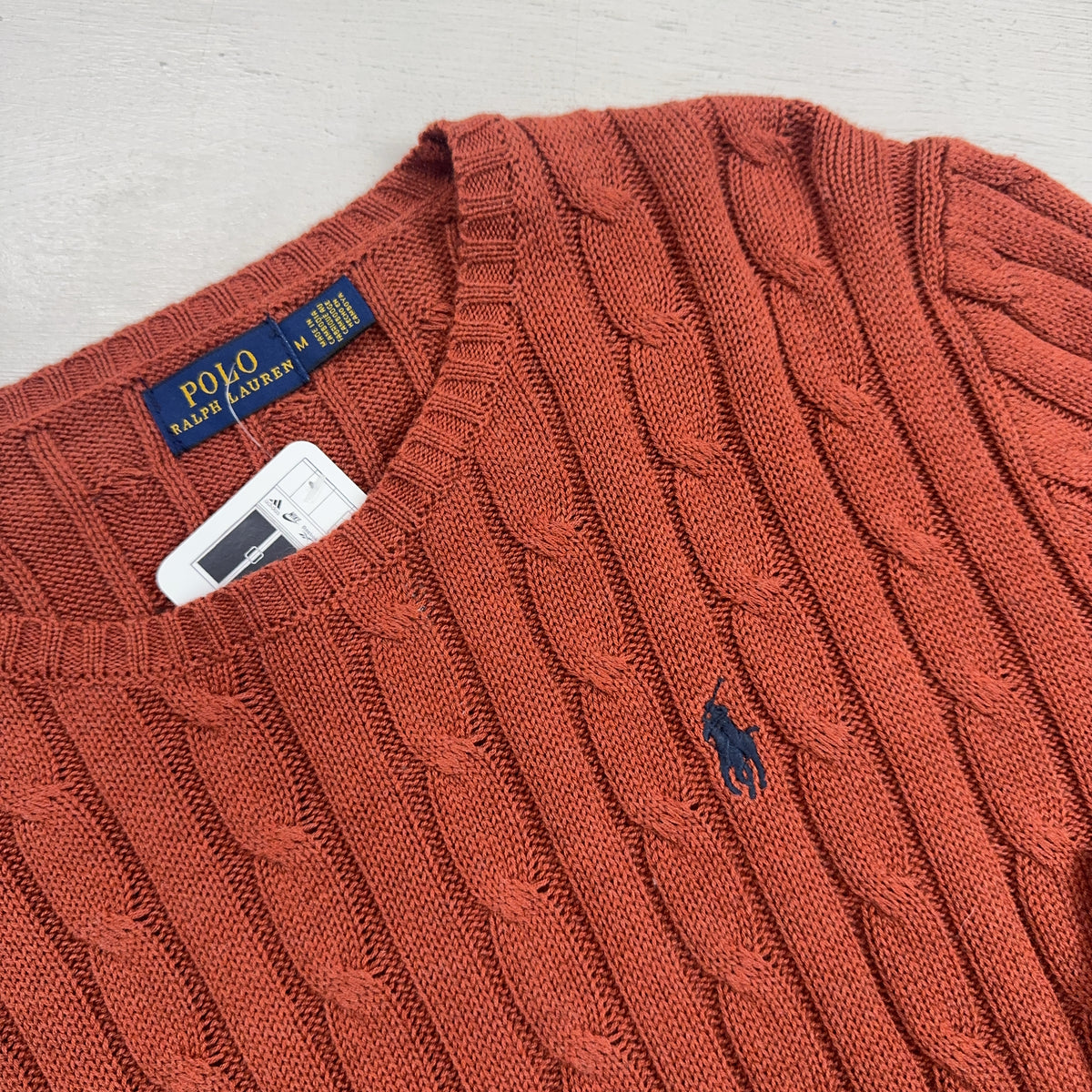 Vintage Polo Ralph Lauren Brown Knit Jumper (M)