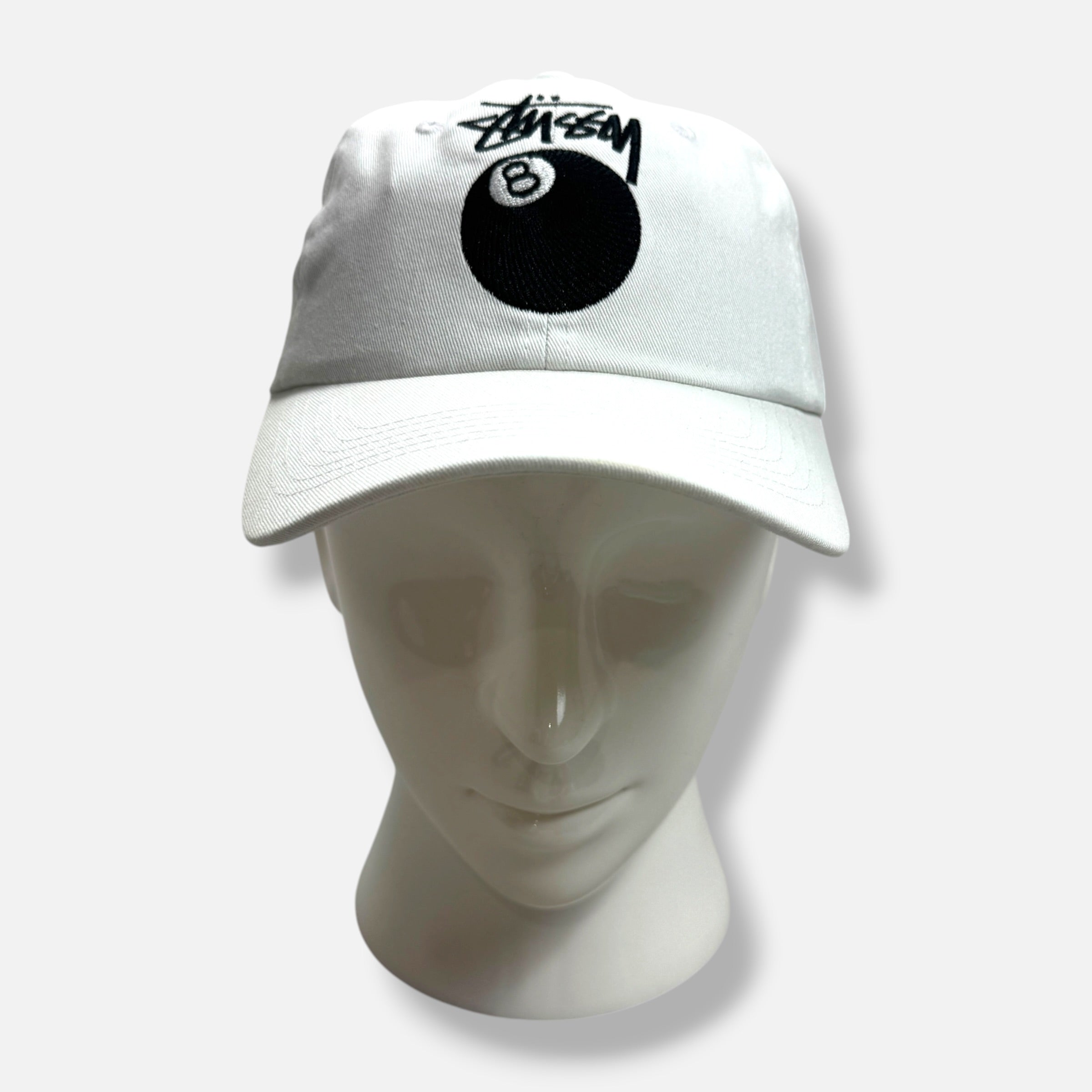Stussy White 8 Ball Cap