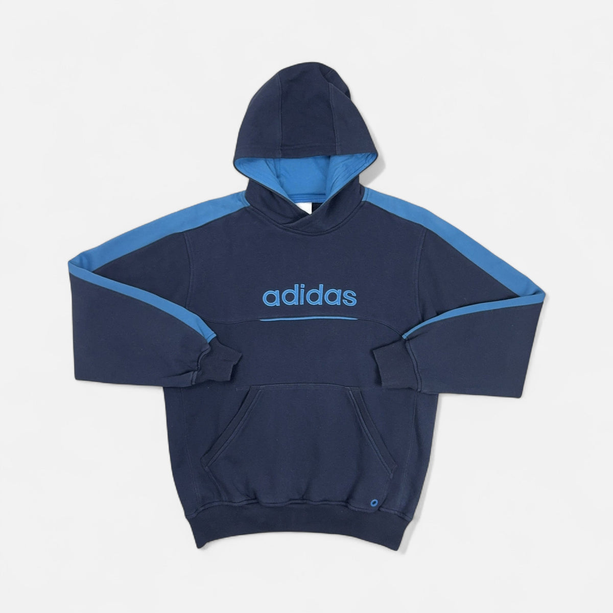Vintage Adidas Blue Hoodie (L)