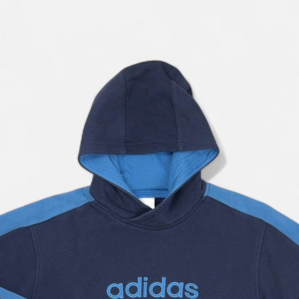 Vintage Adidas Blue Hoodie (L)