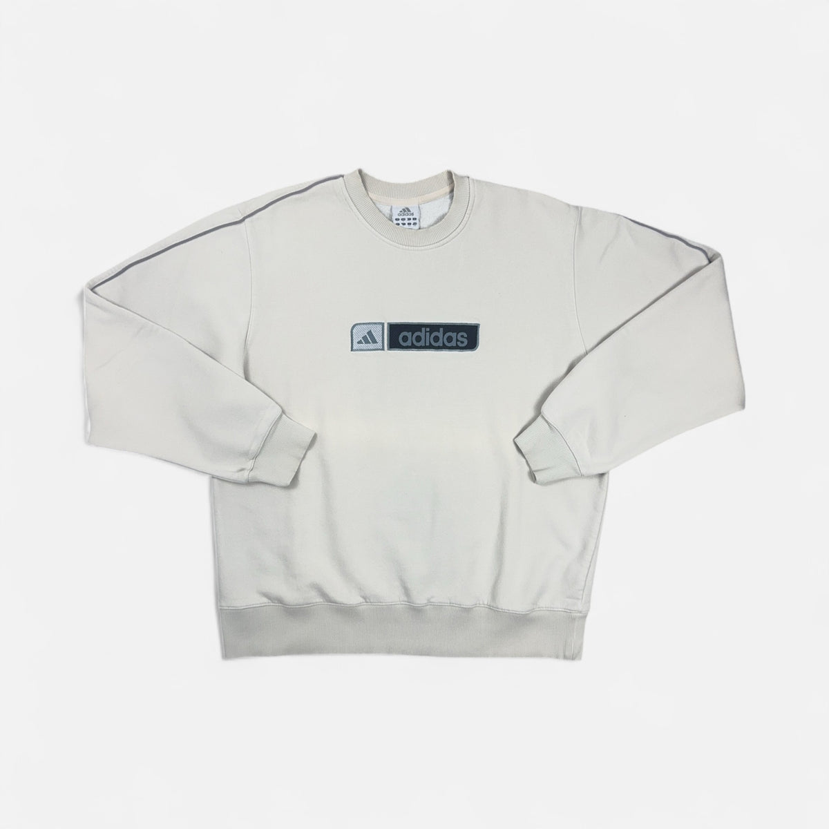 Vintage Adidas White Sweatshirt (L)