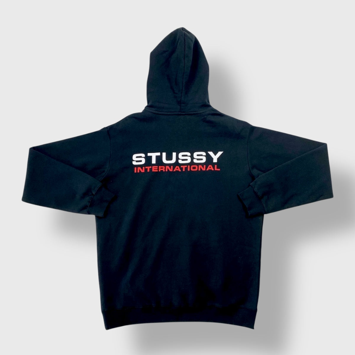 Stüssy Black International Hoodie (M) – SourcedBySab