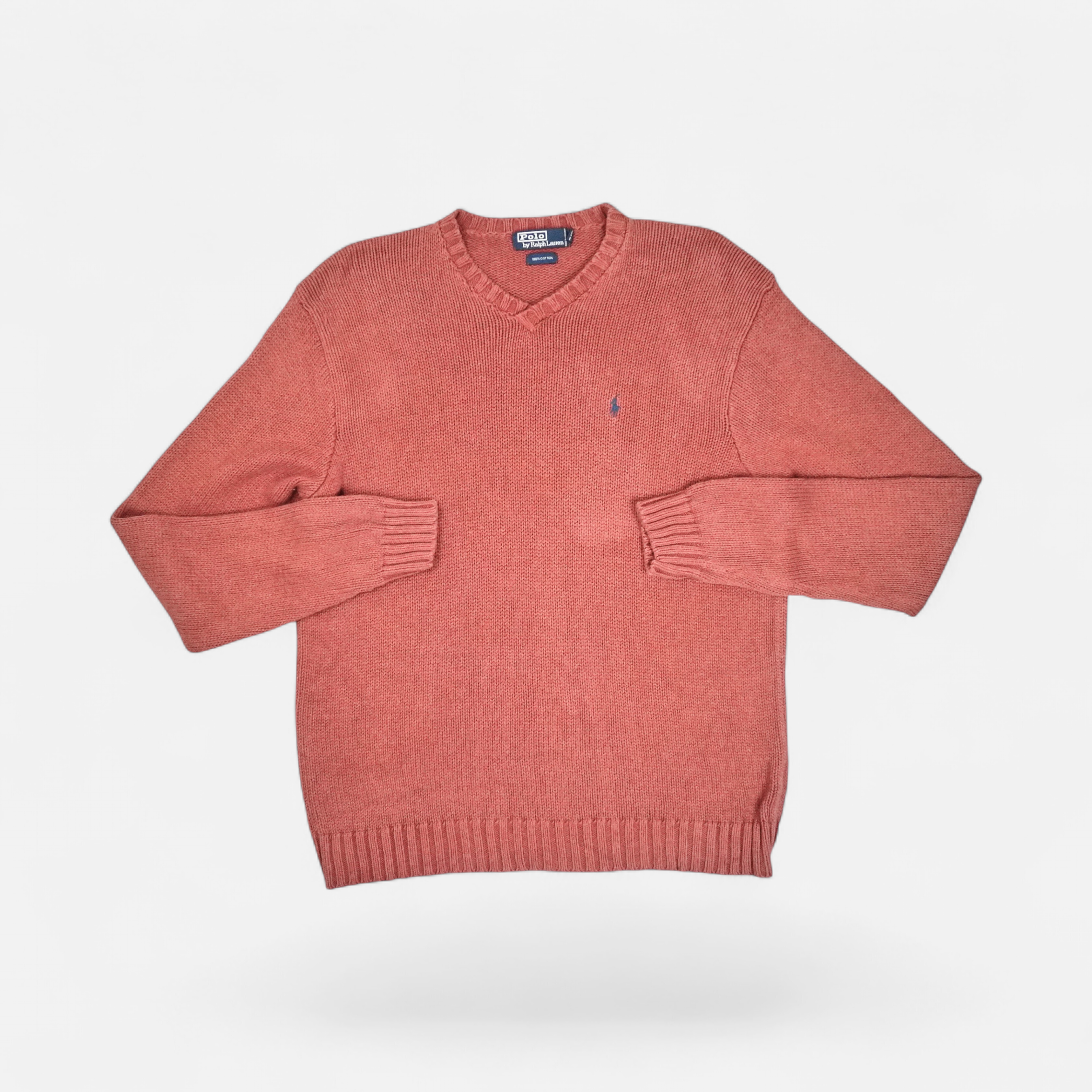 Vintage Polo Ralph Lauren Pink Knit Jumper (L)