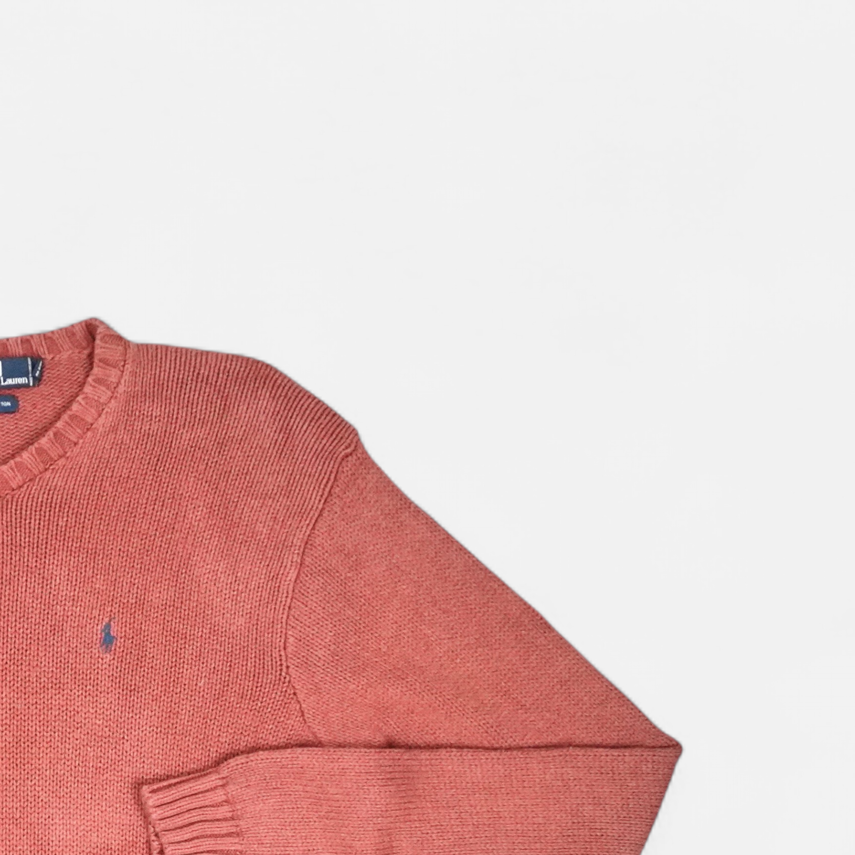 Vintage Polo Ralph Lauren Pink Knit Jumper (L)
