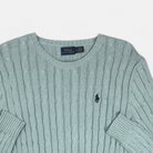 Vintage Polo Ralph Lauren Blue Knit Jumper detail
