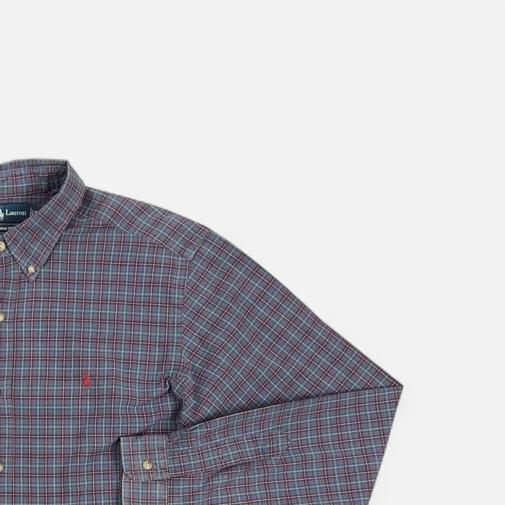 Vintage Ralph Lauren Blue Shirt (XL)