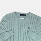 Vintage Polo Ralph Lauren Blue Knit Jumper detail