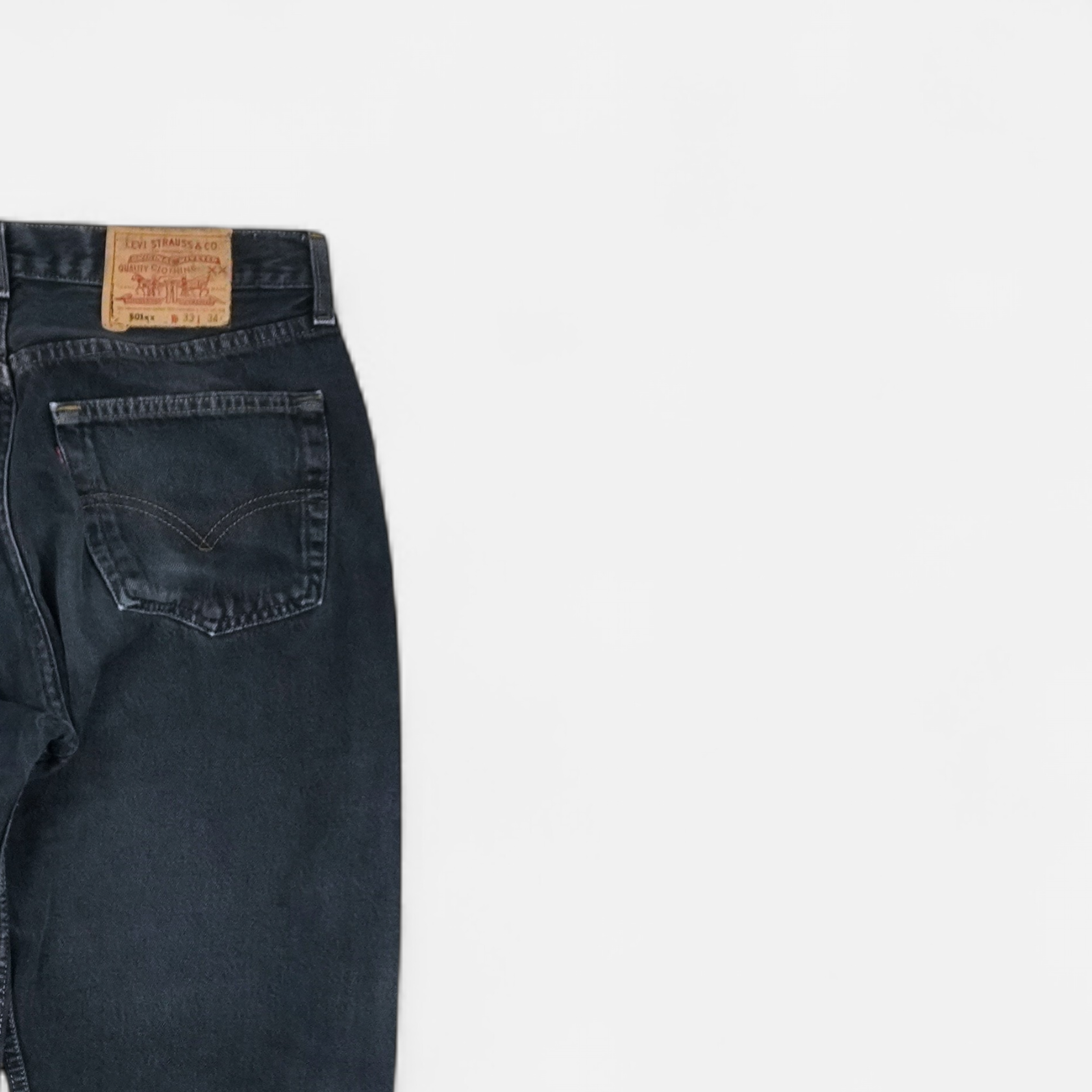 Vintage Levi Strauss & Co. Black Jeans (W33 L34)