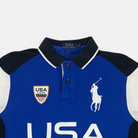Vintage Polo Ralph Lauren Blue Football Shirt (L) detail