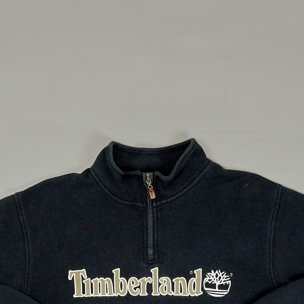 Vintage Timberland Black 1/4 Zip (M)
