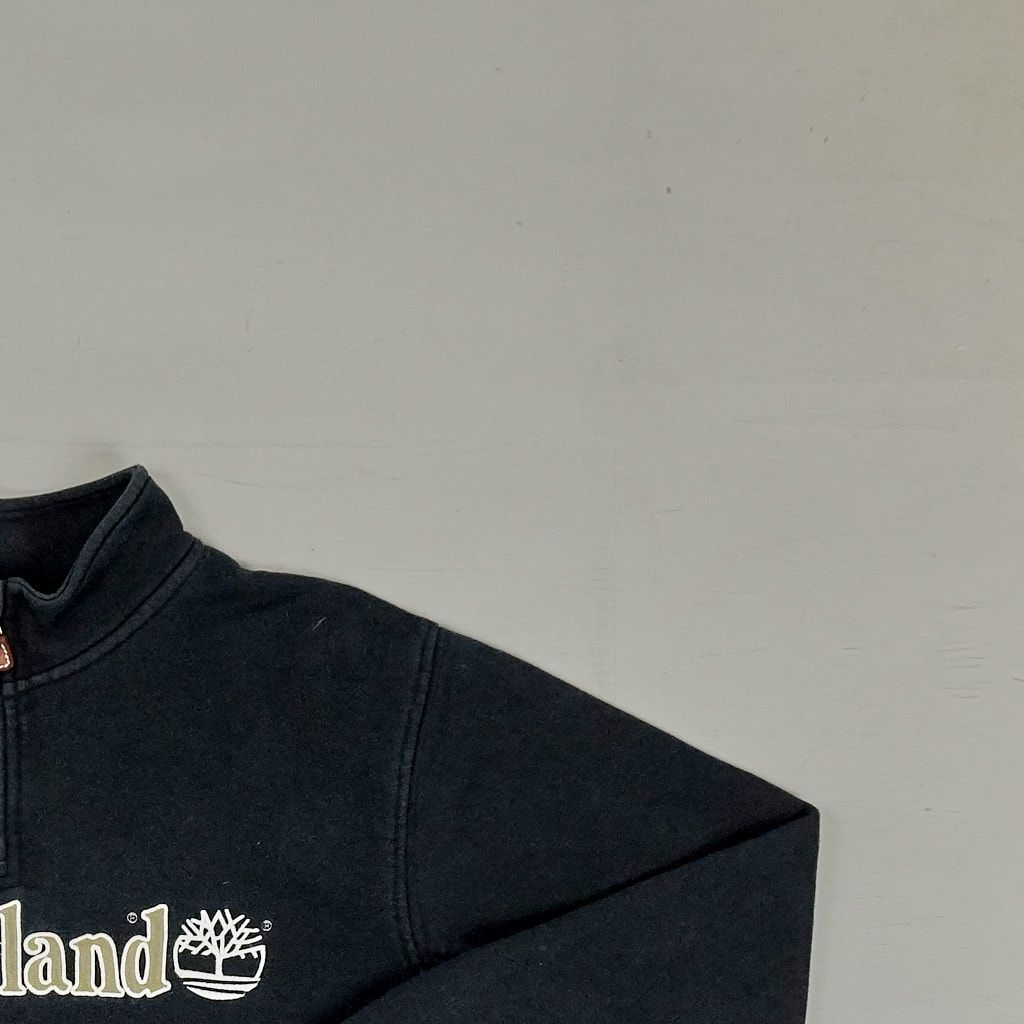 Vintage Timberland Black 1/4 Zip (M)