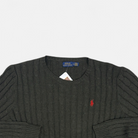 Vintage Polo Ralph Lauren Black Knit Jumper detail